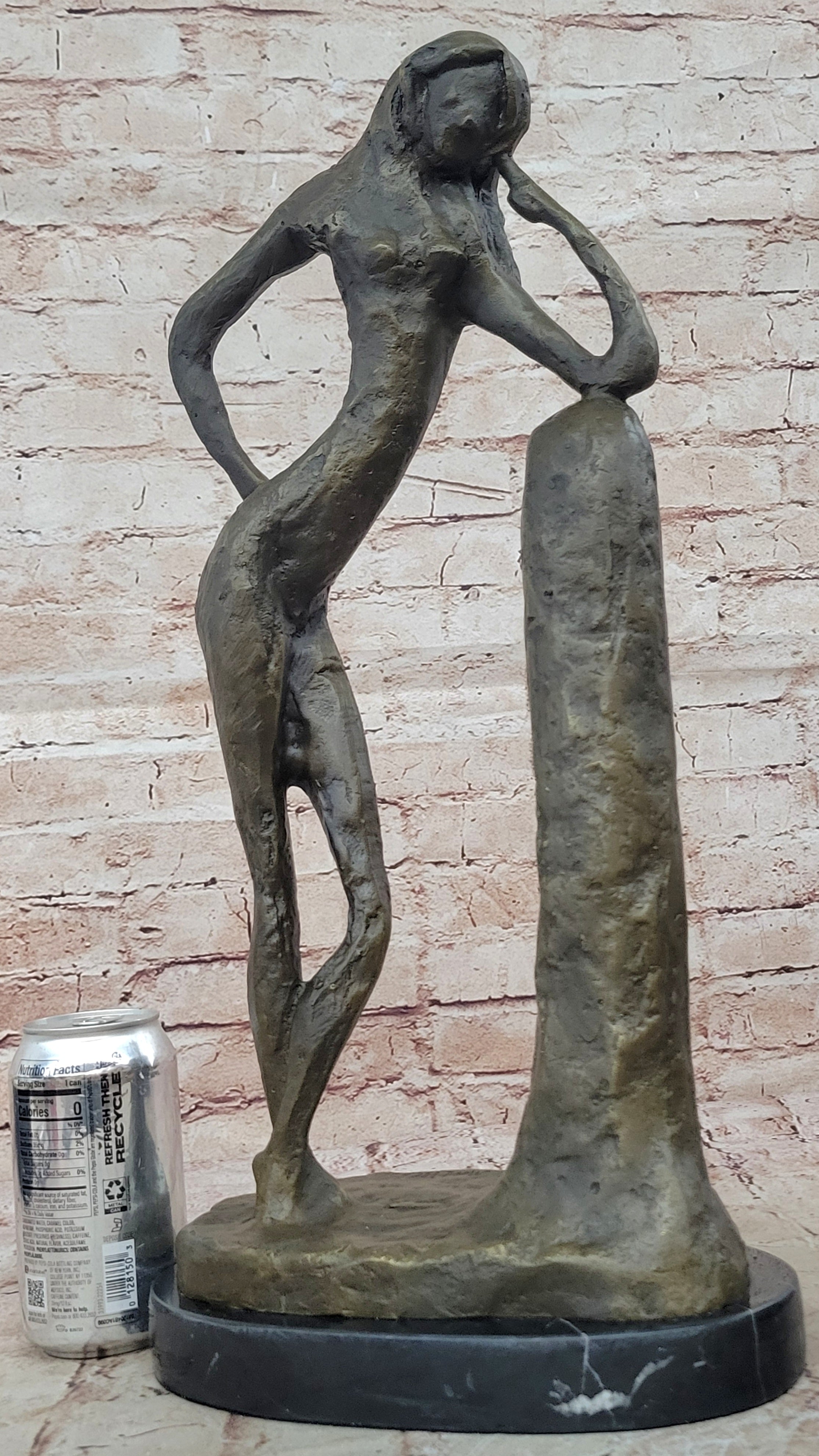 Handcrafted 19" Henry Matisse “La Serpentine” Genuine Bronze Sculpture – Signed Art Sale