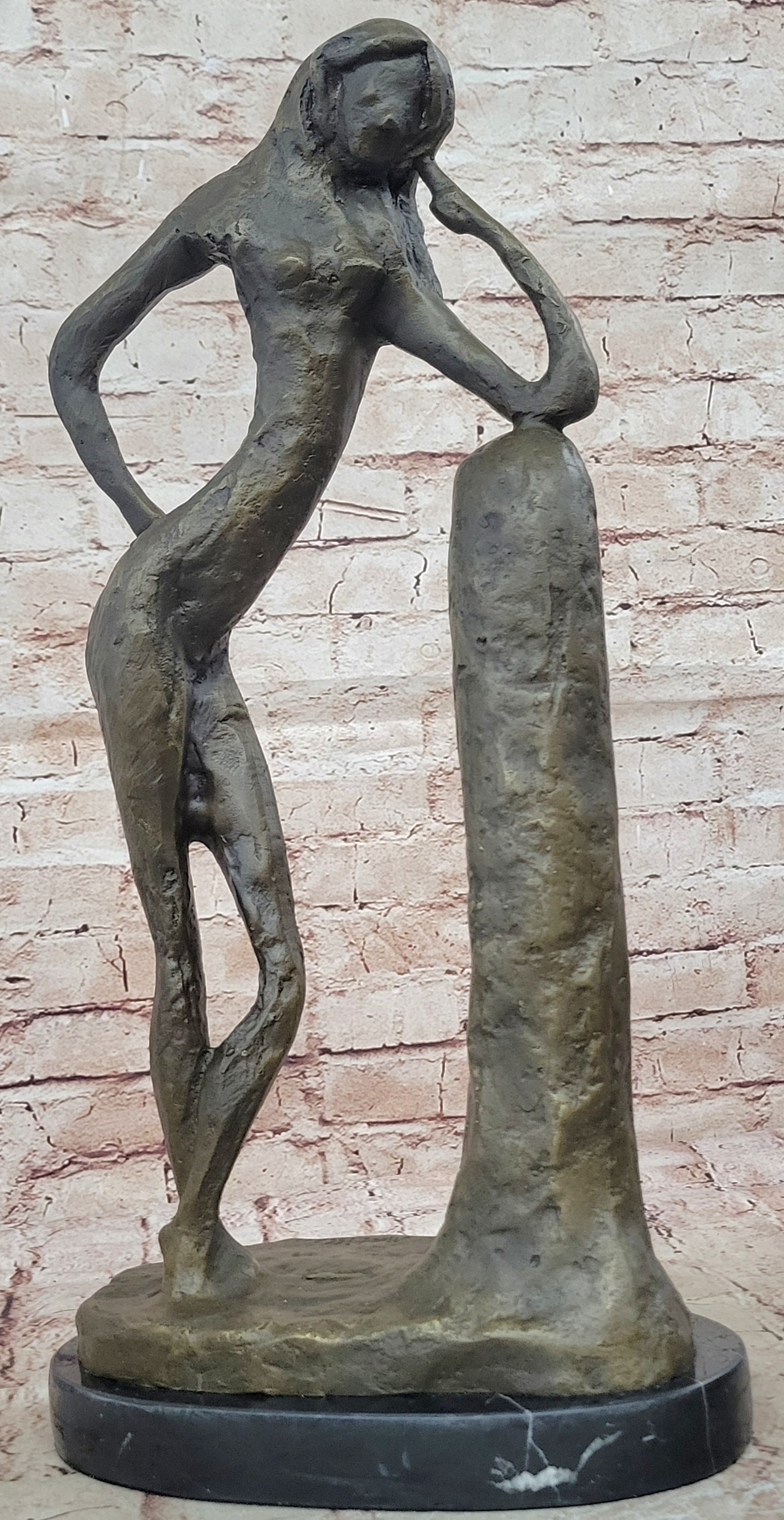 Handcrafted 19" Henry Matisse “La Serpentine” Genuine Bronze Sculpture – Signed Art Sale