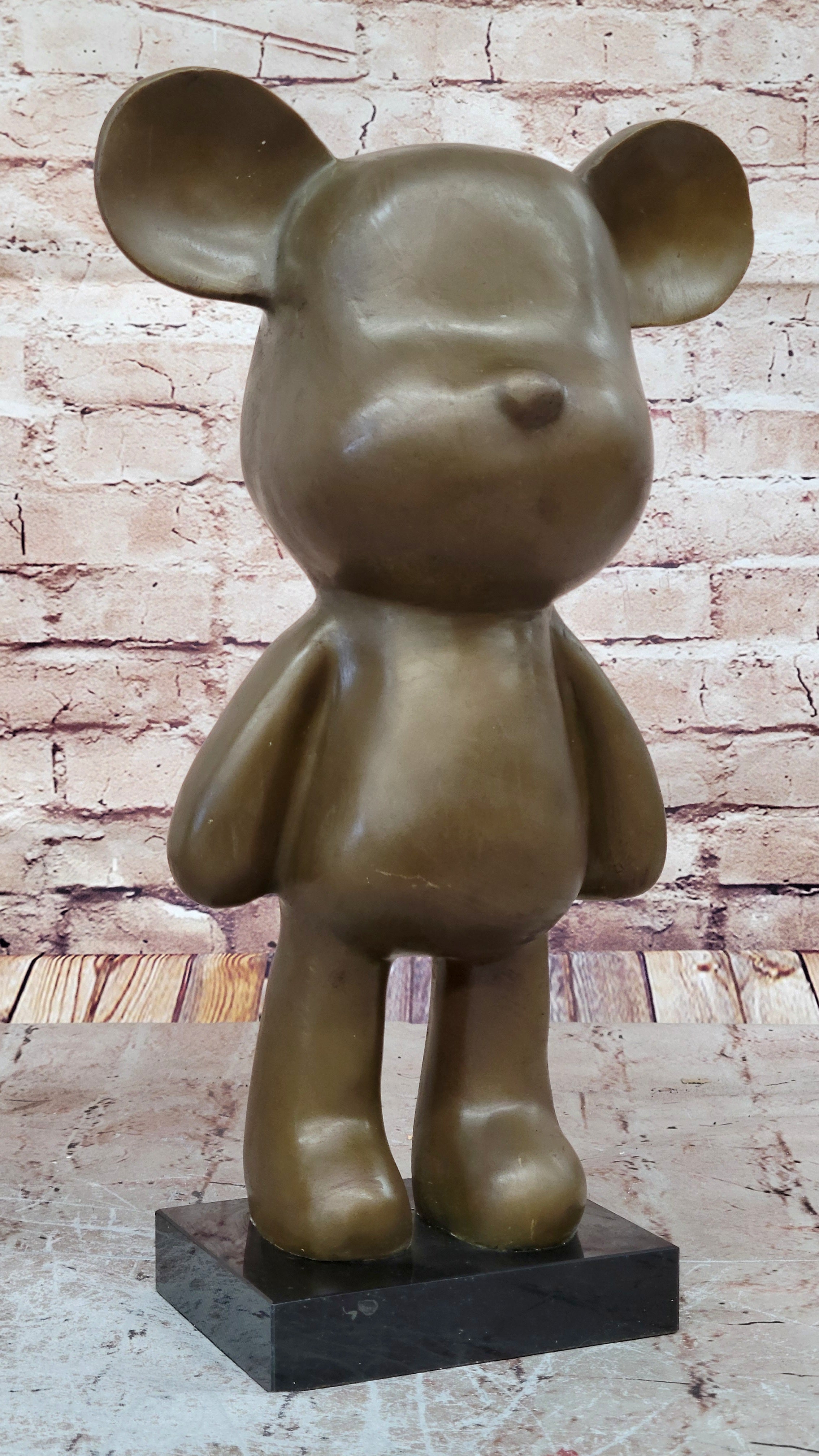 16" Tall Collector Edition Collectible Mickey Mouse Bronze Sculpture Figurine