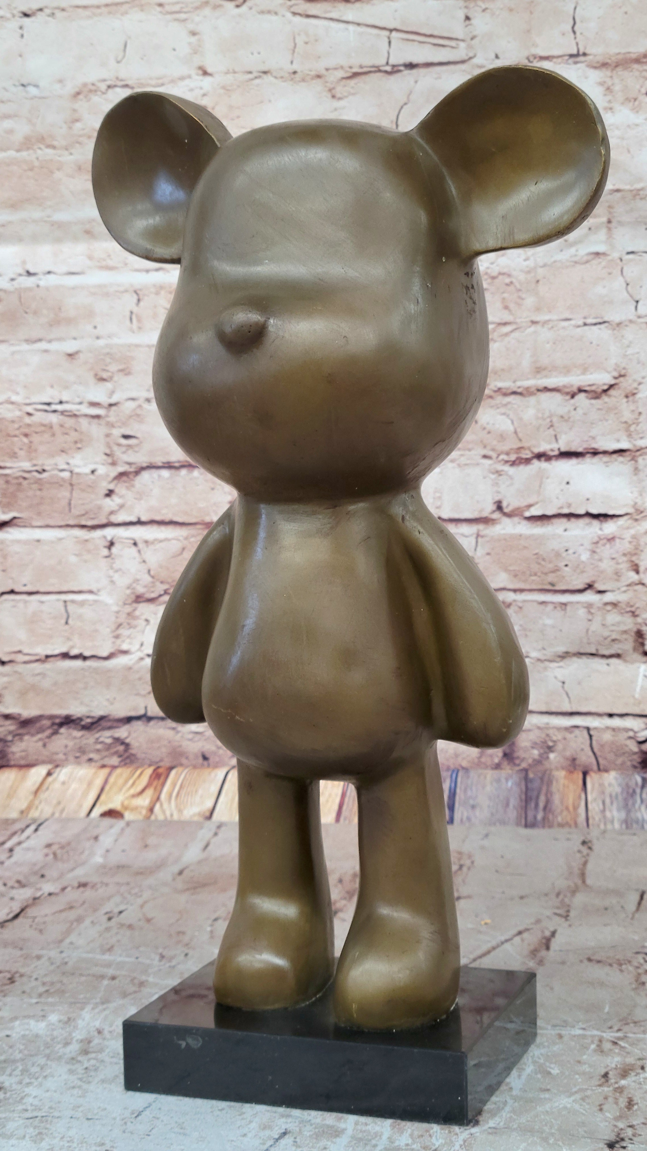 16" Tall Collector Edition Collectible Mickey Mouse Bronze Sculpture Figurine