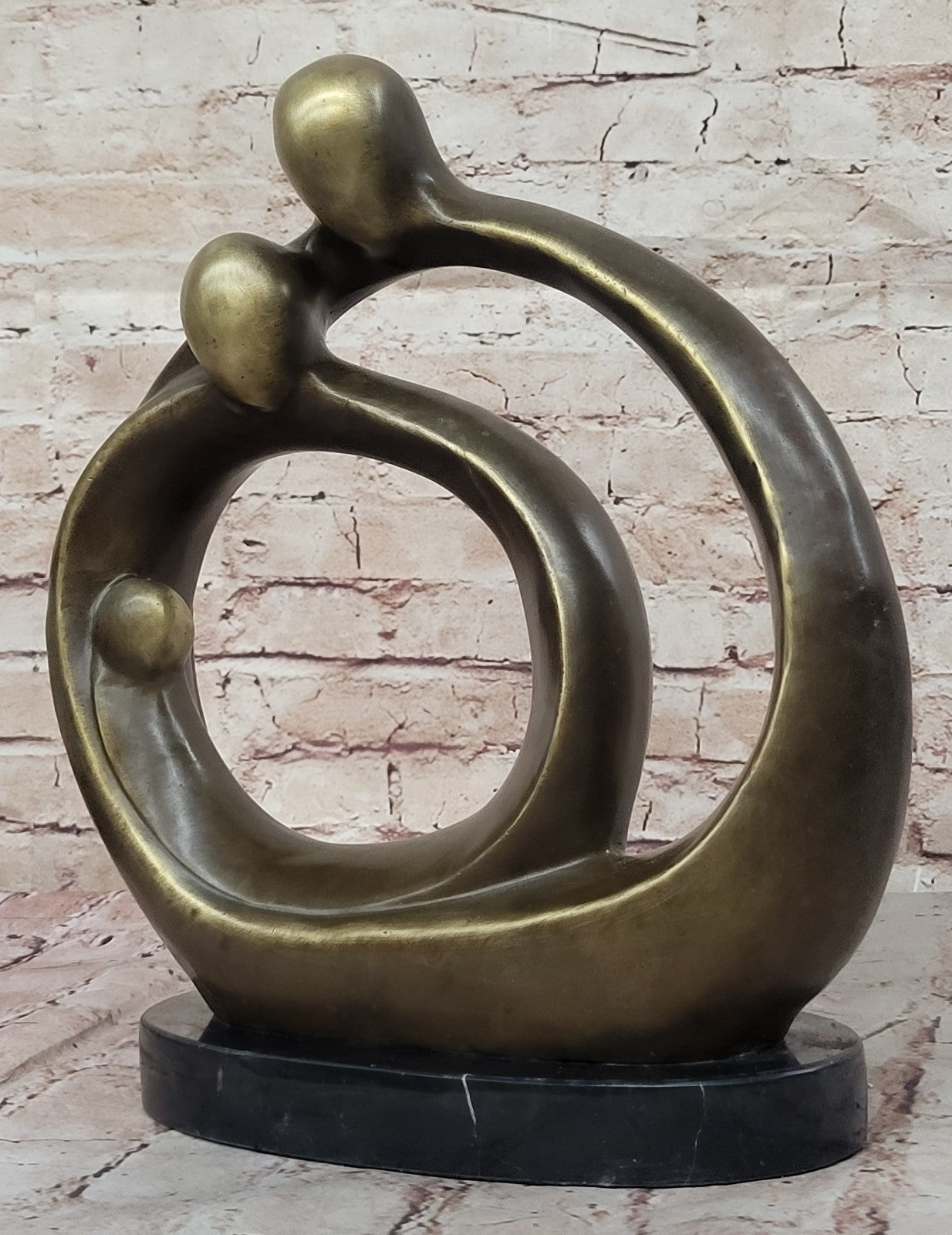Abstract Modern Romance Bronze Statue by Fransisci Lost Wax
