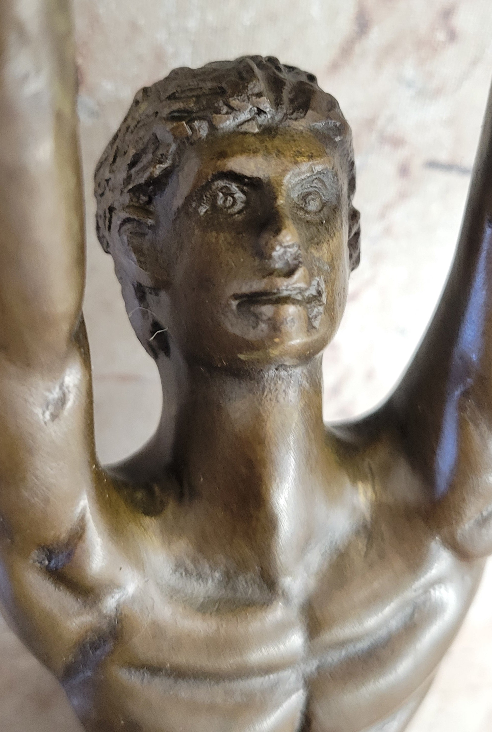 Bronze Sculpture Hand Stand Gymnast Figurine Hot Cast Lost Wax Method Fransisci