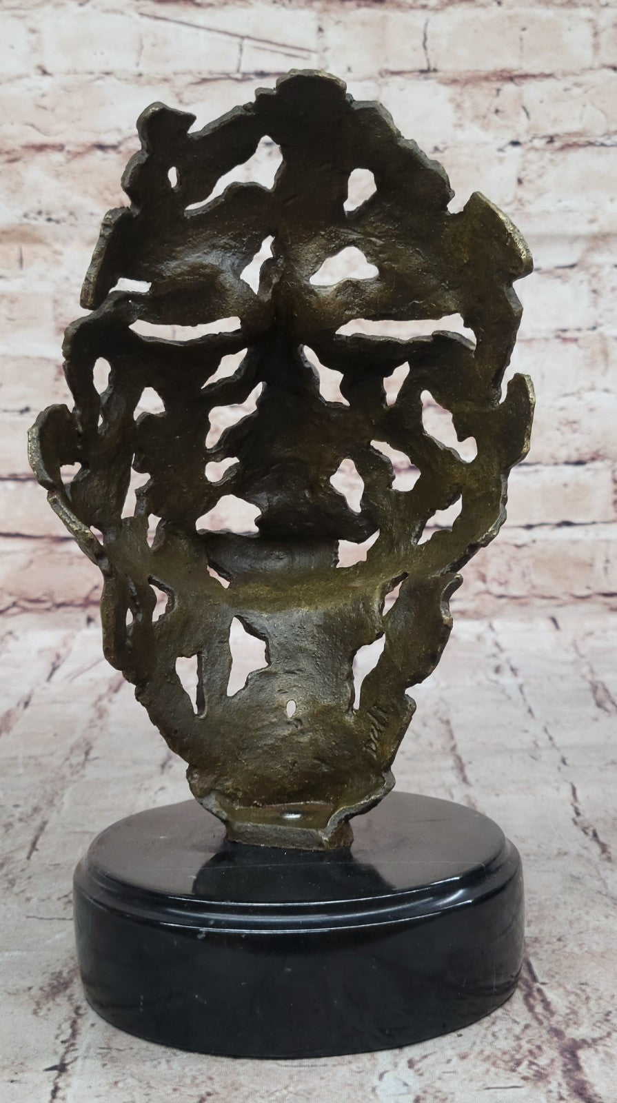 Fine Art Bronze Sculpture Salvador Dali Woman with Face Mask Collectible Statue