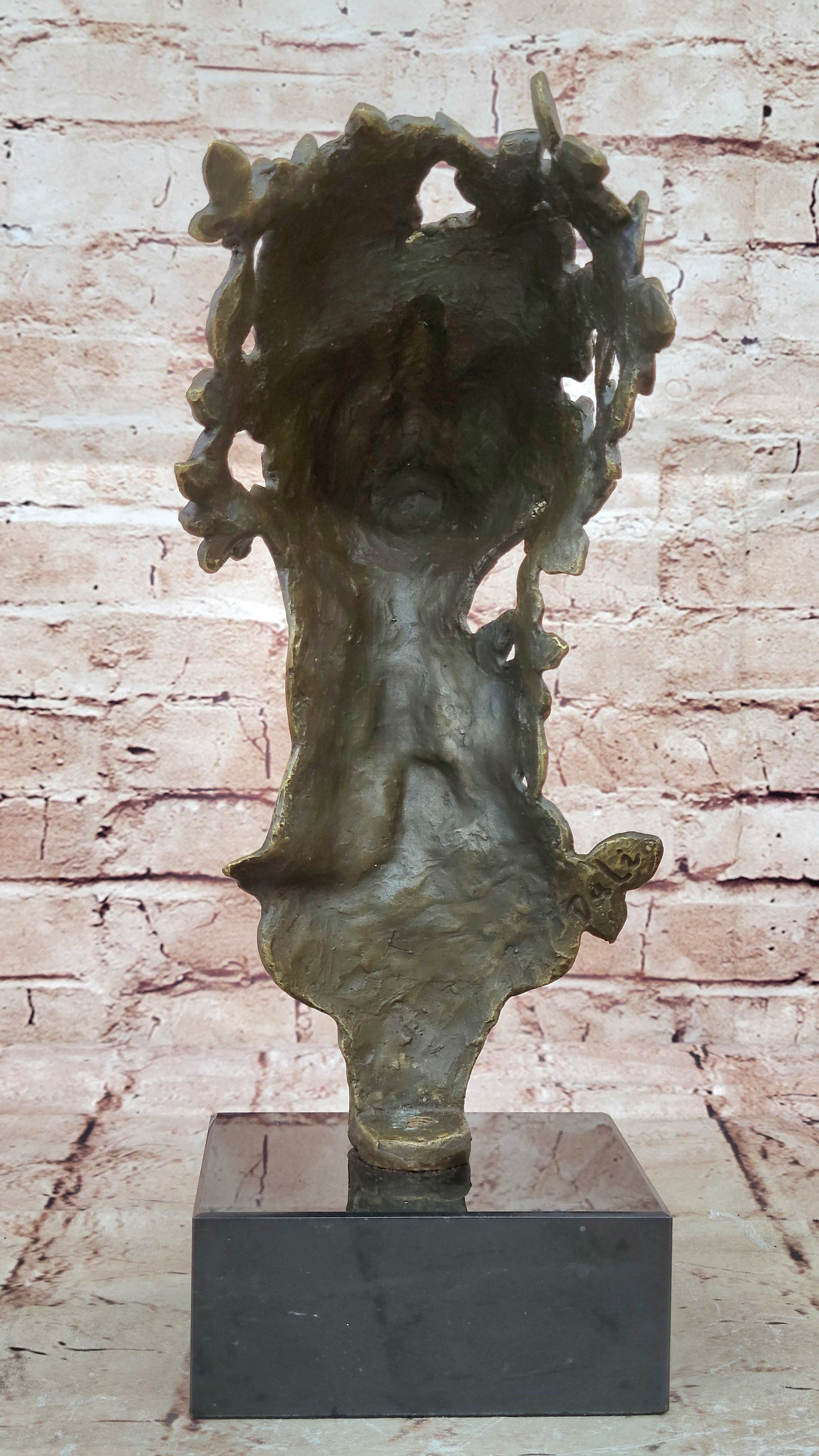 Collector Edition Bronze Statue: Salvador Dali Relaxed Woman with Butterfly