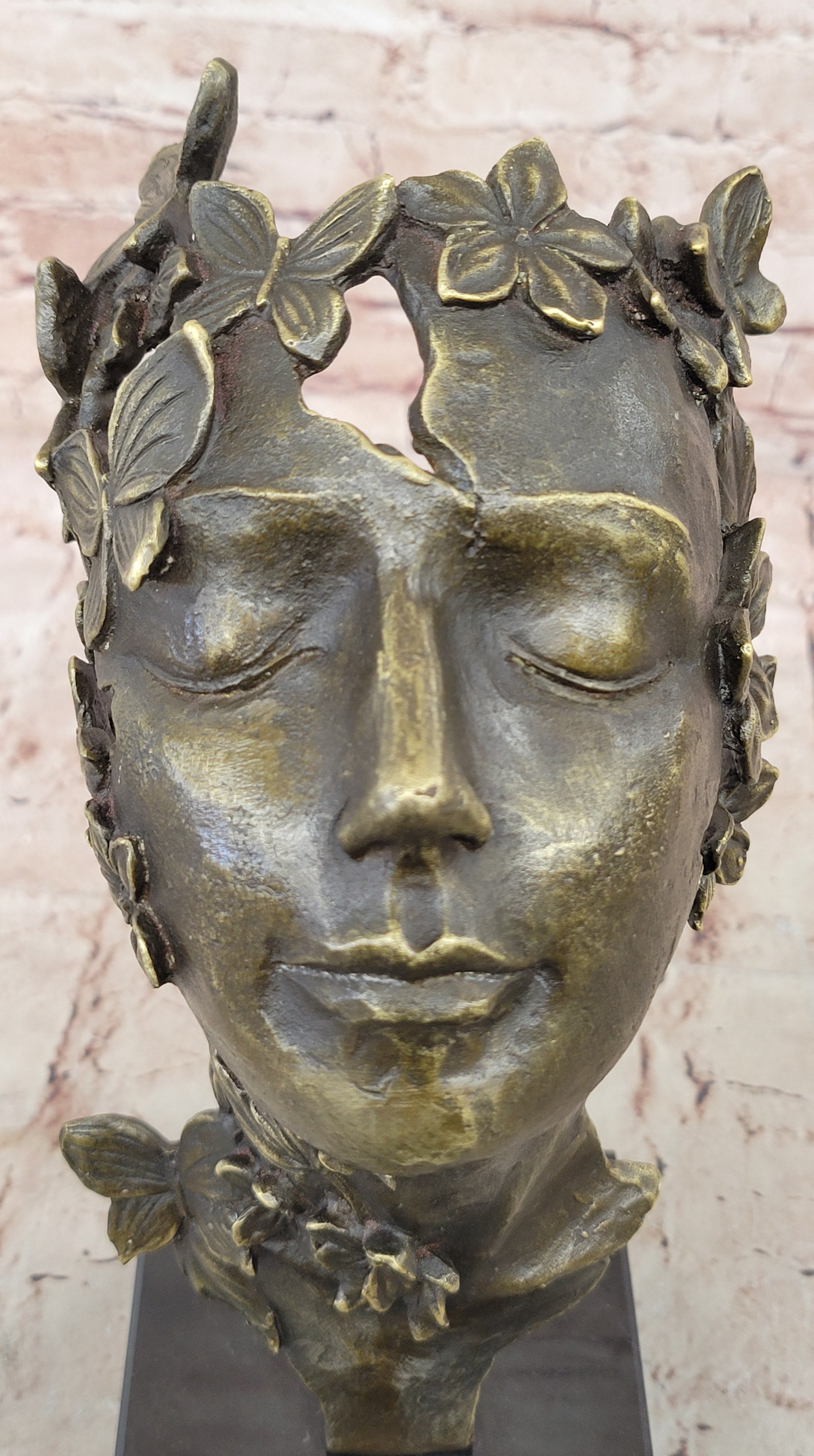Collector Edition Bronze Statue: Salvador Dali Relaxed Woman with Butterfly