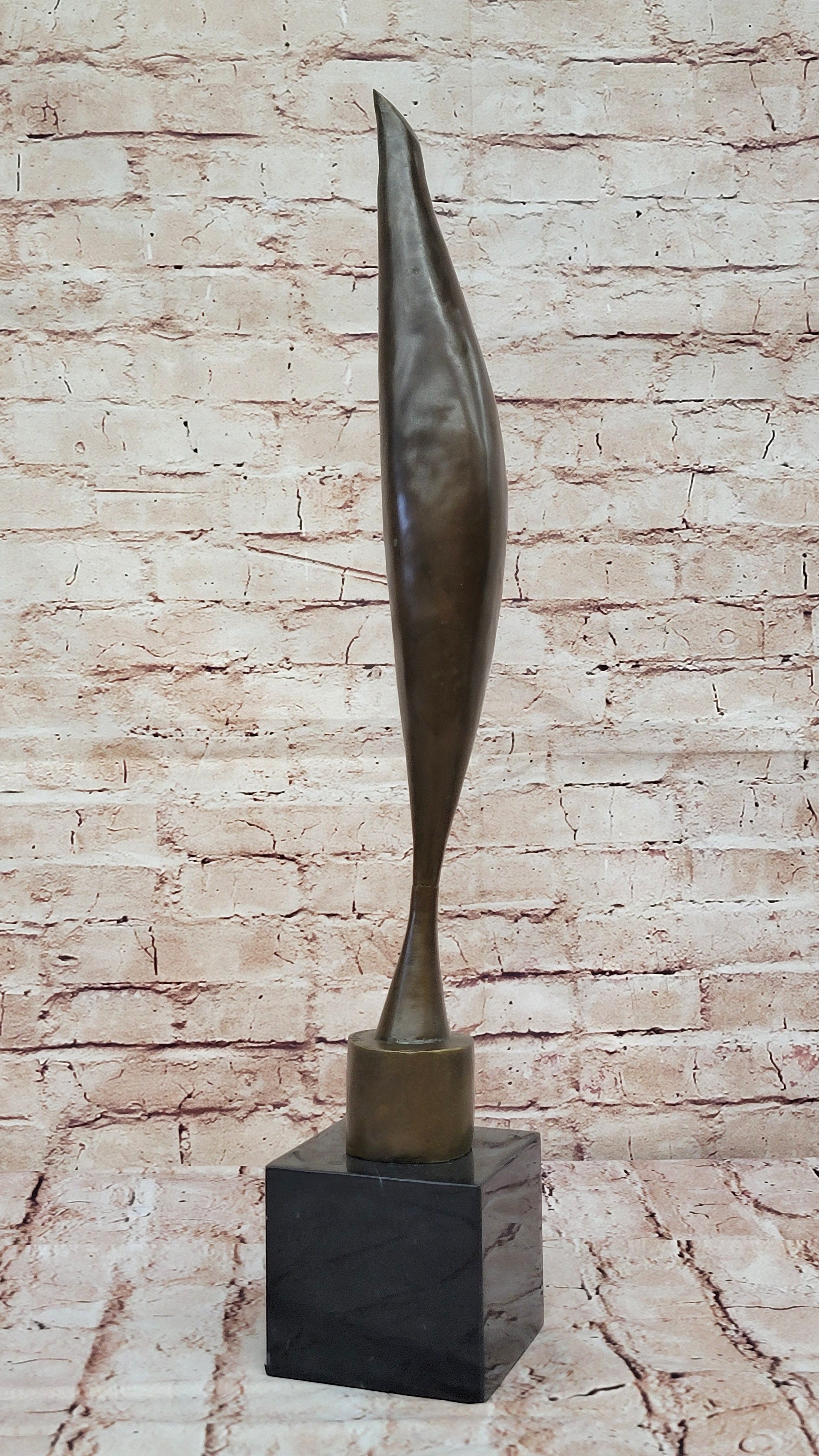 Brancusi Bird in Space Bronze Statue: Modern Art Home Office Decor Sale