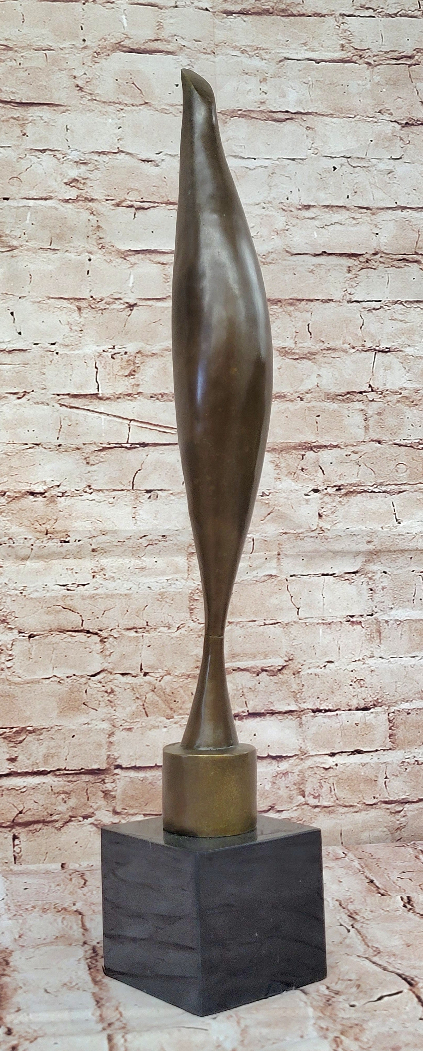 Brancusi Bird in Space Bronze Statue: Modern Art Home Office Decor Sale