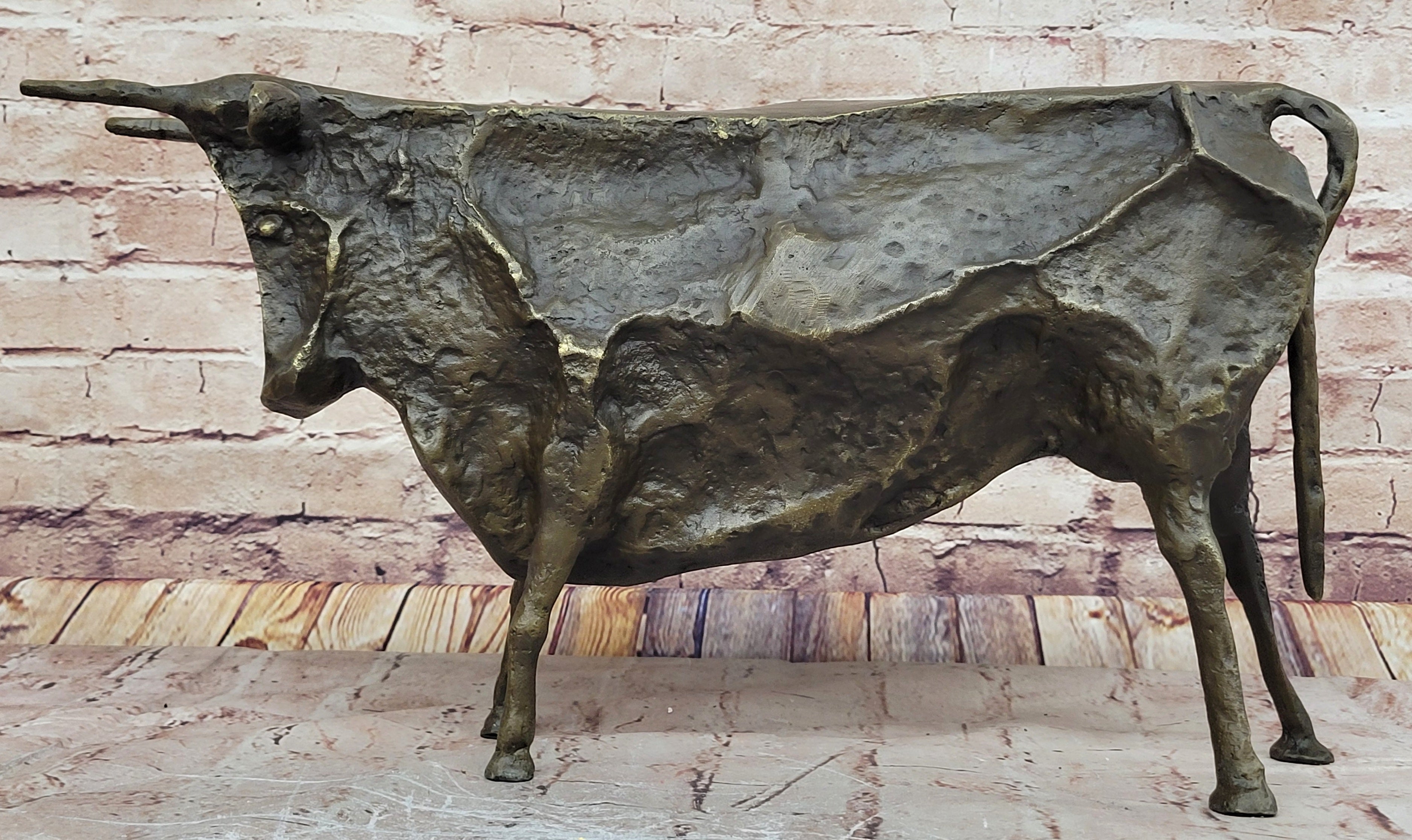 Picasso Bull Bronze Sculpture- abstract Bull after Picasso Extra Large Gift Sale