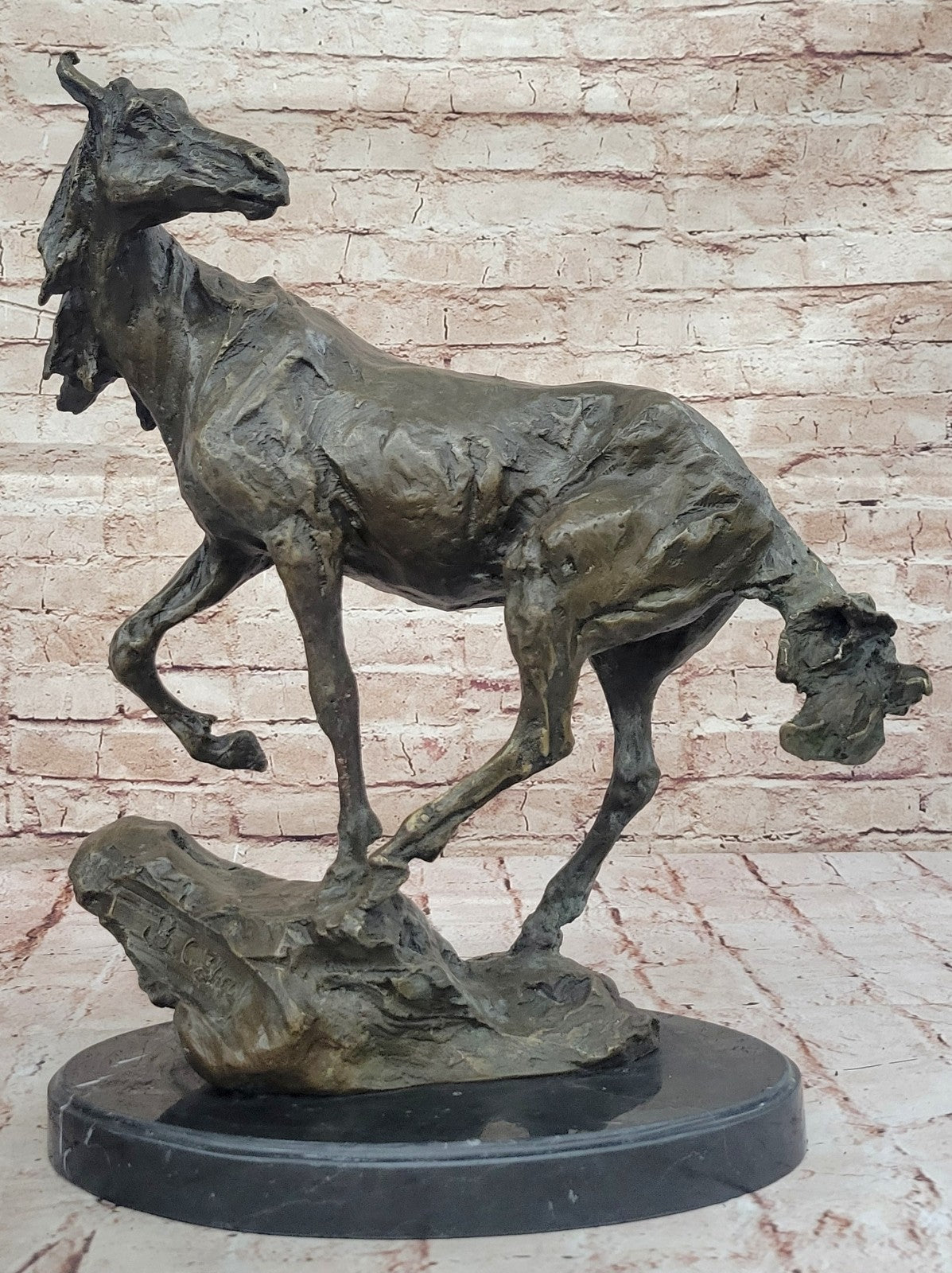 Large Abstact Modern Art Masterpiece Horse Sculpture by Zhang Abstract Statue