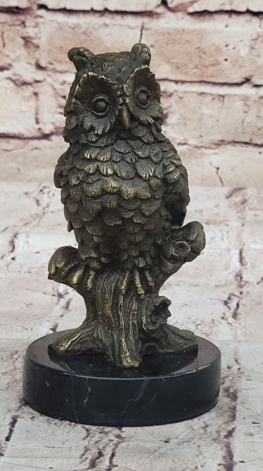 Handmade Bronze Owl Art Deco Sculpture by Milo - Unique Collectible Statue
