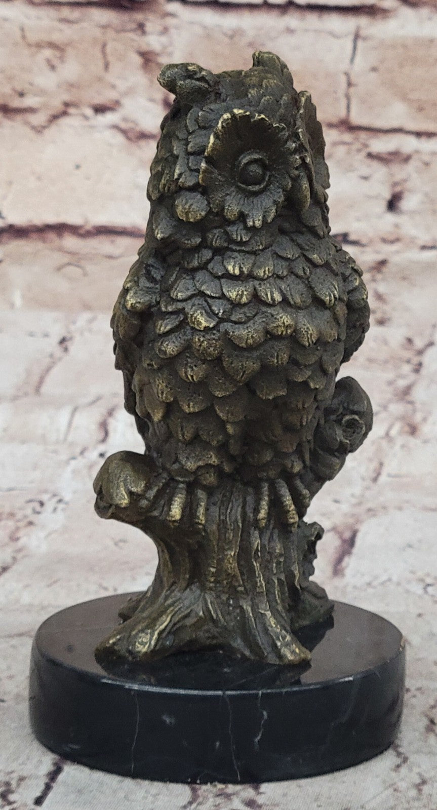 Handmade Bronze Owl Art Deco Sculpture by Milo - Unique Collectible Statue