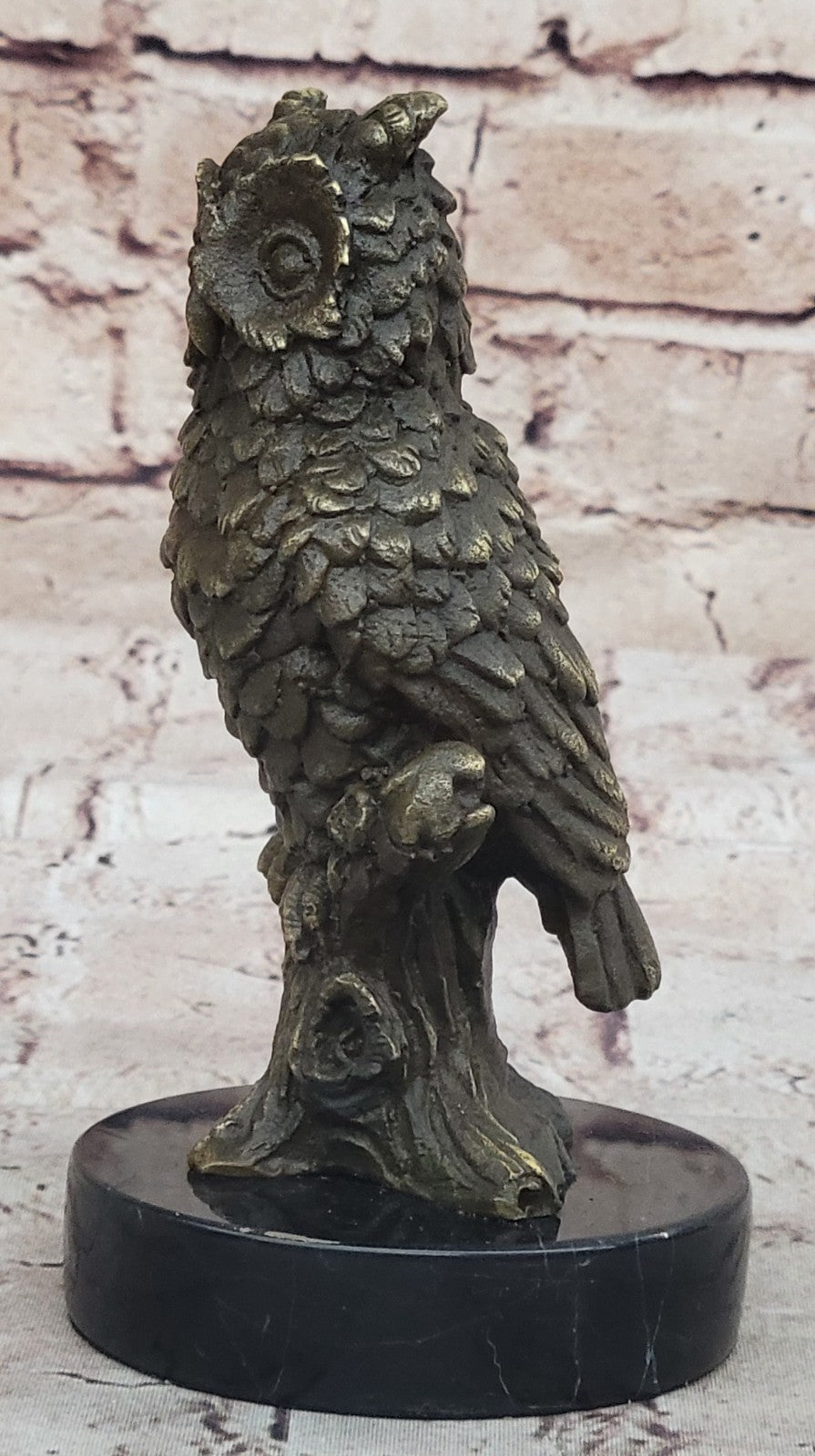 Handmade Bronze Owl Art Deco Sculpture by Milo - Unique Collectible Statue