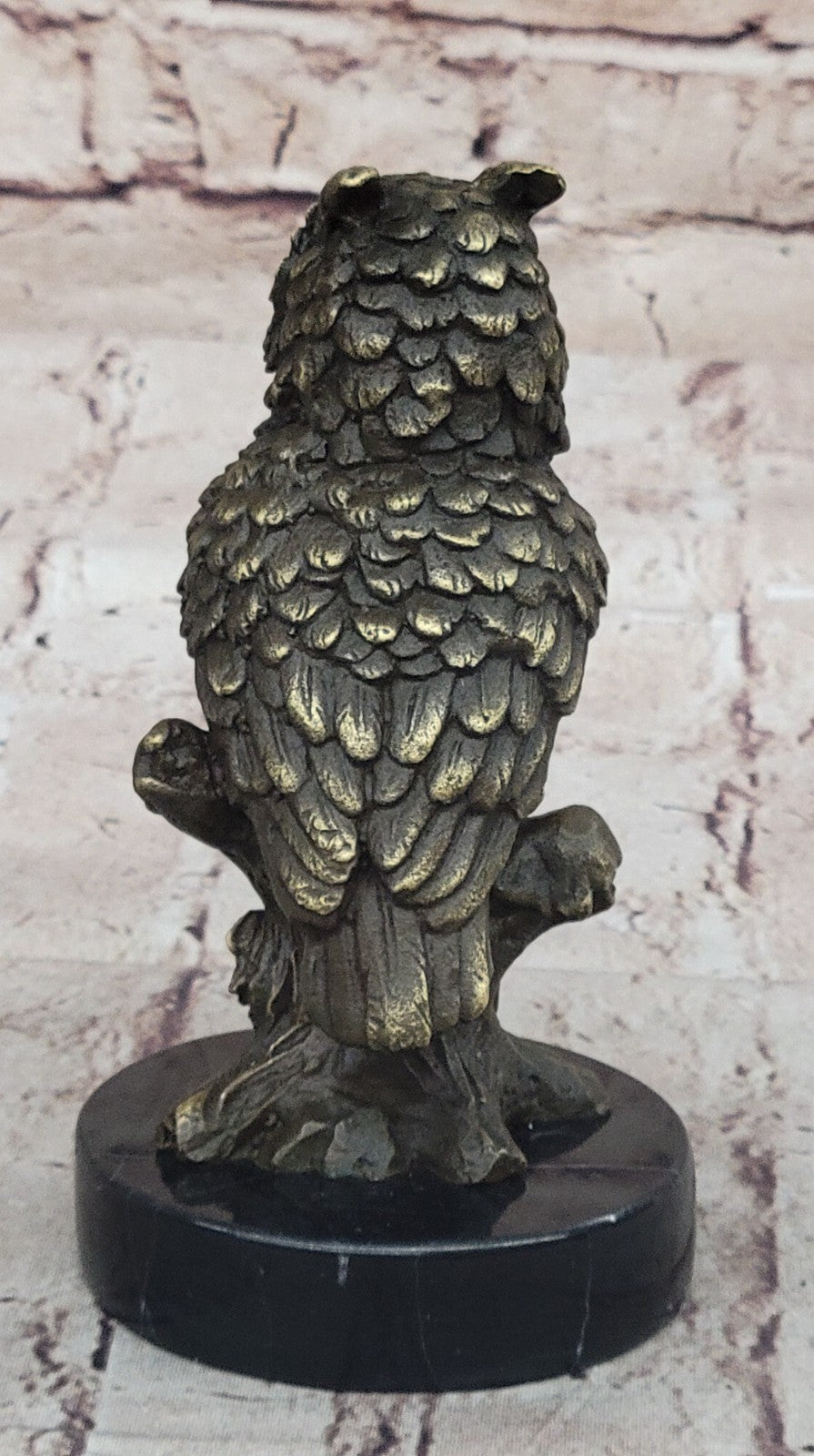 Handmade Bronze Owl Art Deco Sculpture by Milo - Unique Collectible Statue