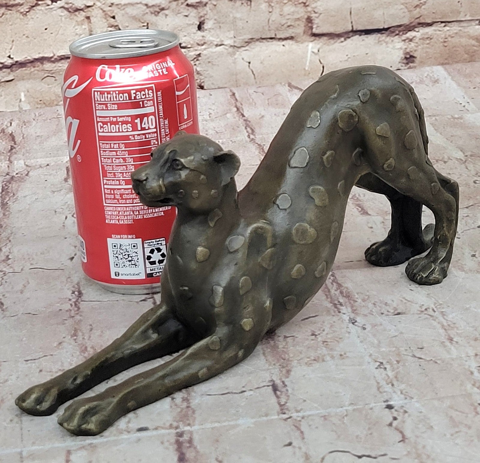 Handcrafted bronze sculpture SALE Female Felines Vienna Lost Wax Method Figurine
