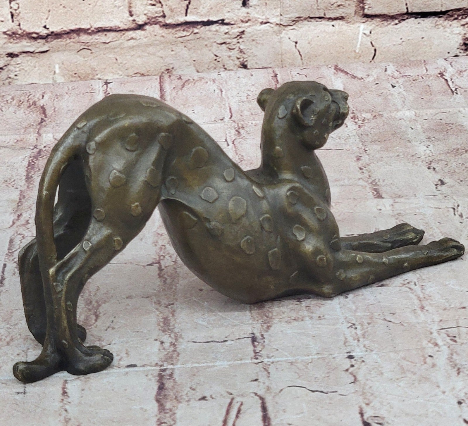 Handcrafted bronze sculpture SALE Female Felines Vienna Lost Wax Method Figurine