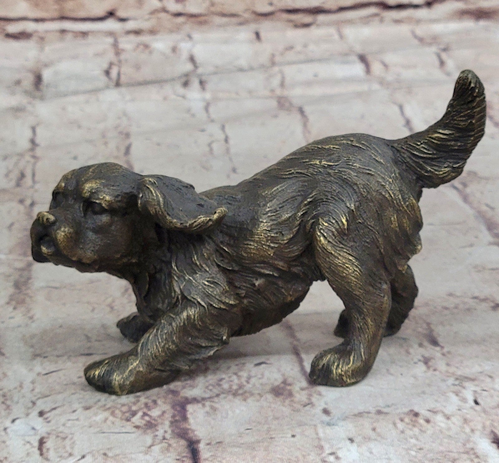 Authentic Williams Artwork: Bronze Cavalier King Charles Spaniel Dog Figurine