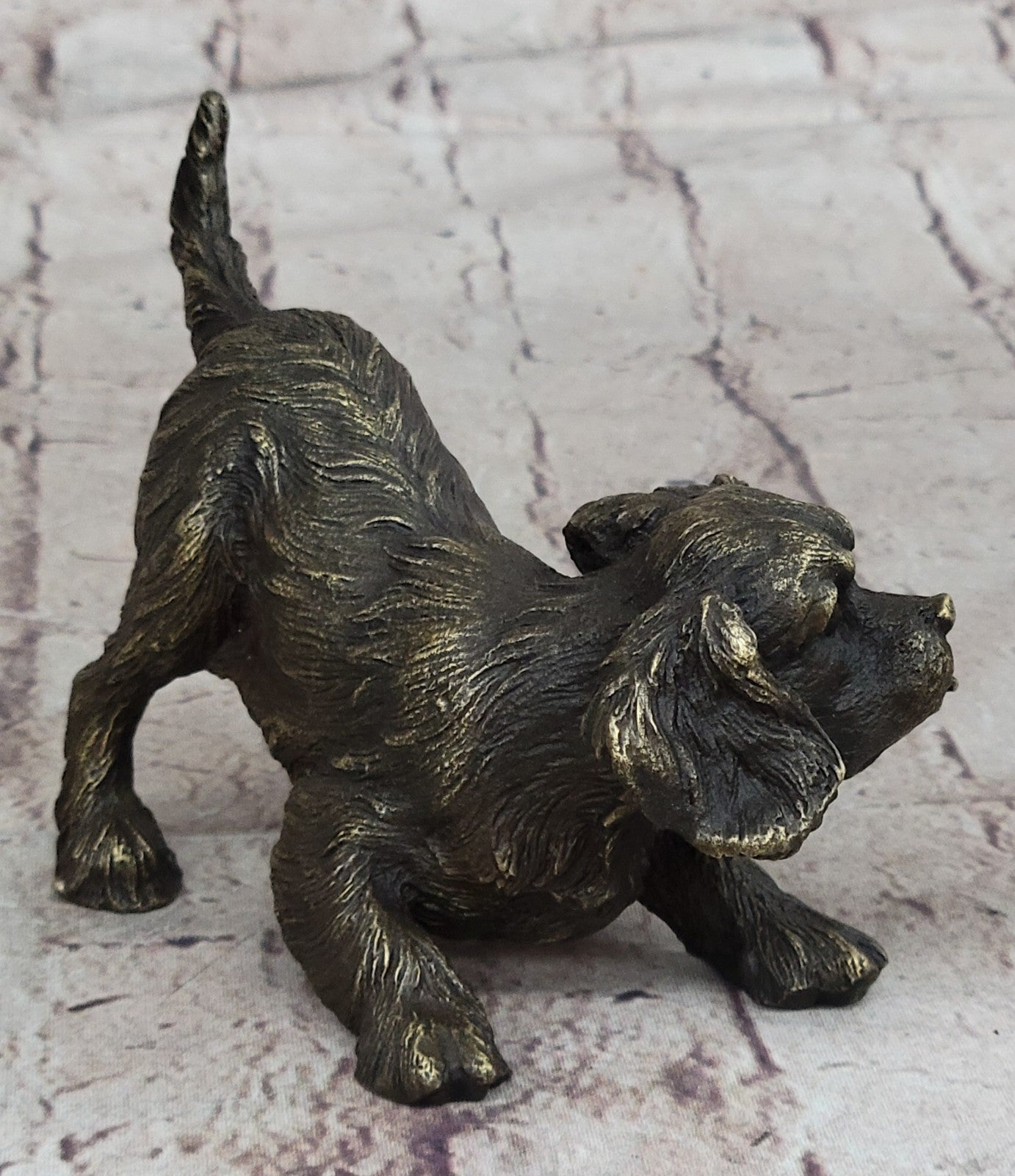 Authentic Williams Artwork: Bronze Cavalier King Charles Spaniel Dog Figurine
