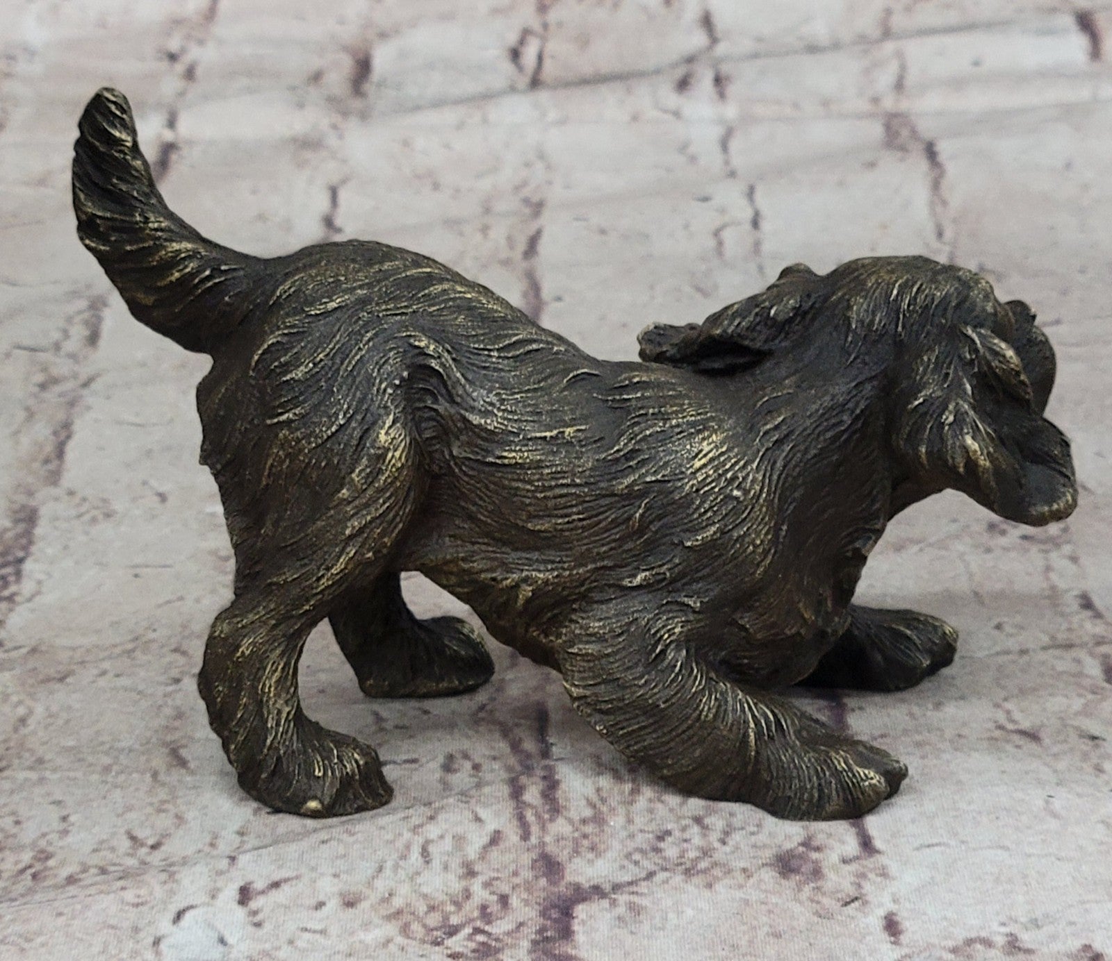 Authentic Williams Artwork: Bronze Cavalier King Charles Spaniel Dog Figurine