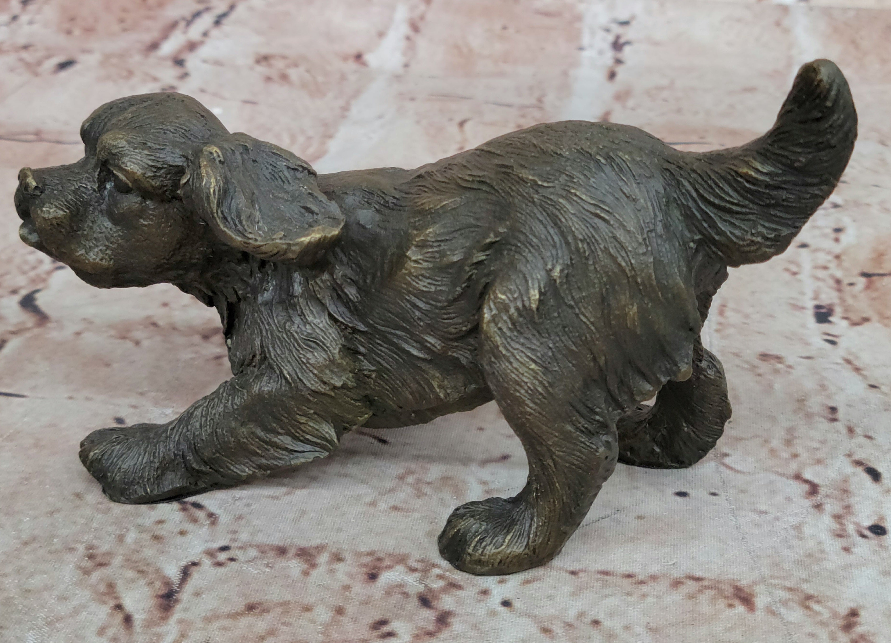 Authentic Williams Artwork: Bronze Cavalier King Charles Spaniel Dog Figurine