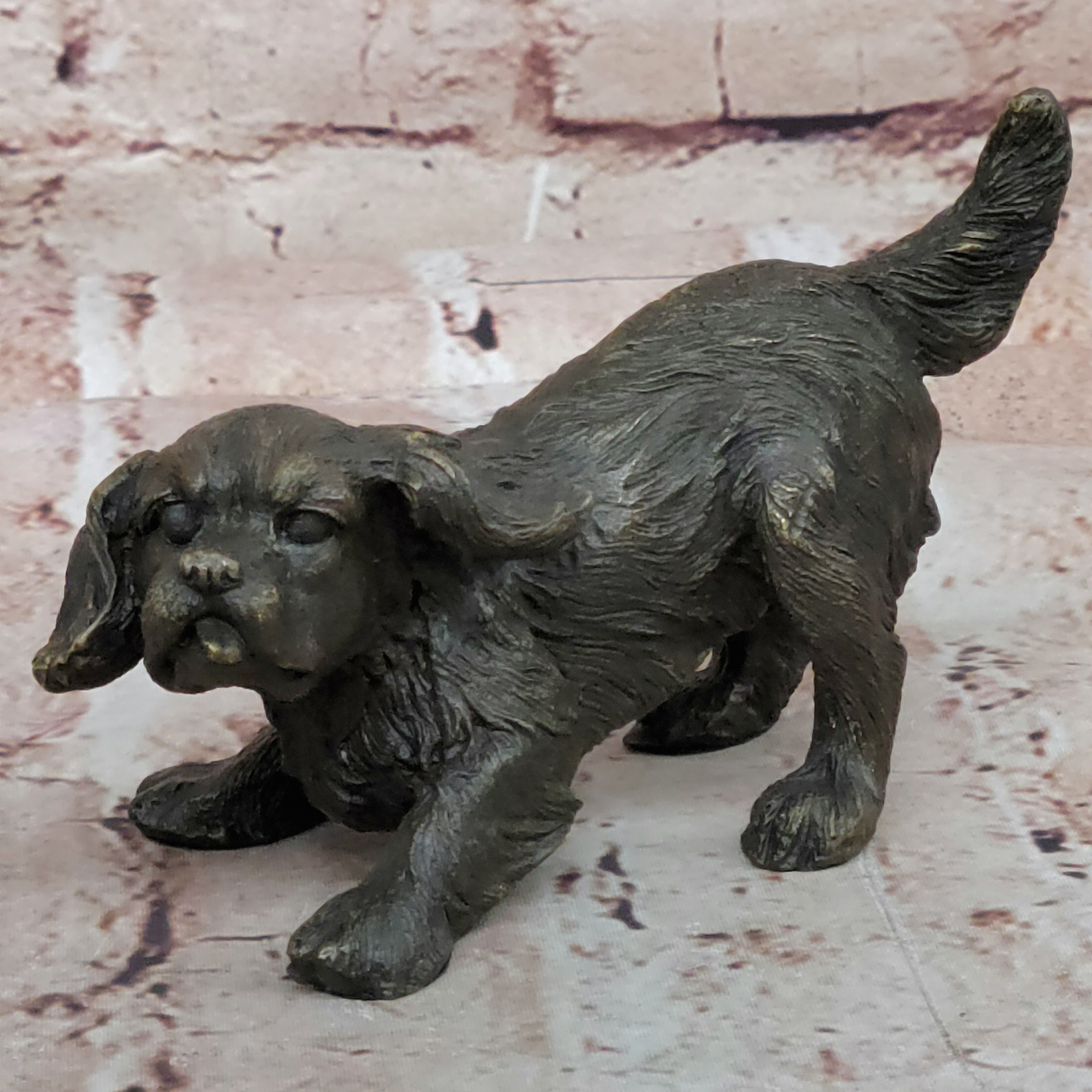 Authentic Williams Artwork: Bronze Cavalier King Charles Spaniel Dog Figurine
