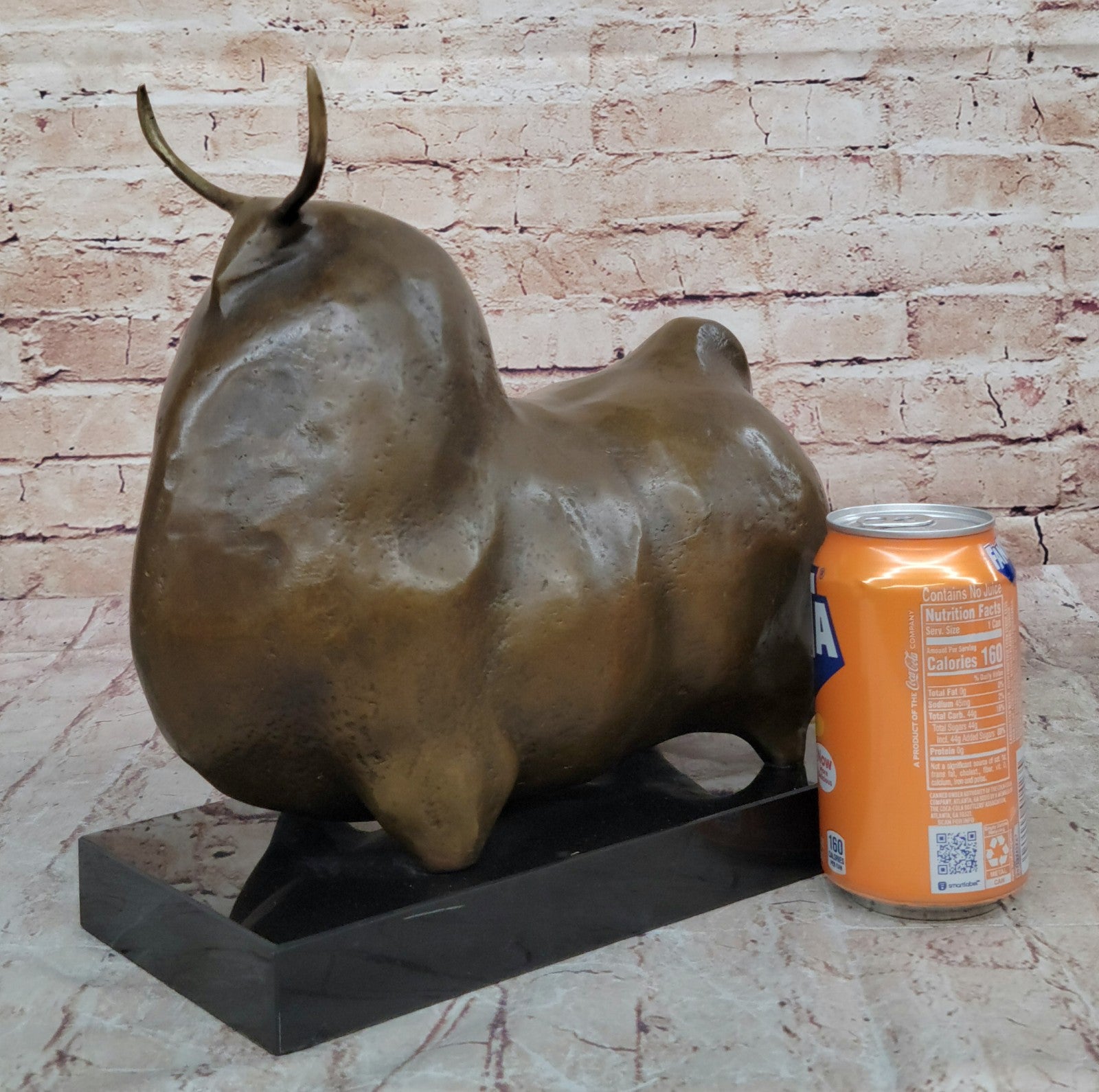 The Bull, Fernando Botero (Bronze Sculpture) Hot Cast Handcrafted Figurine Figur