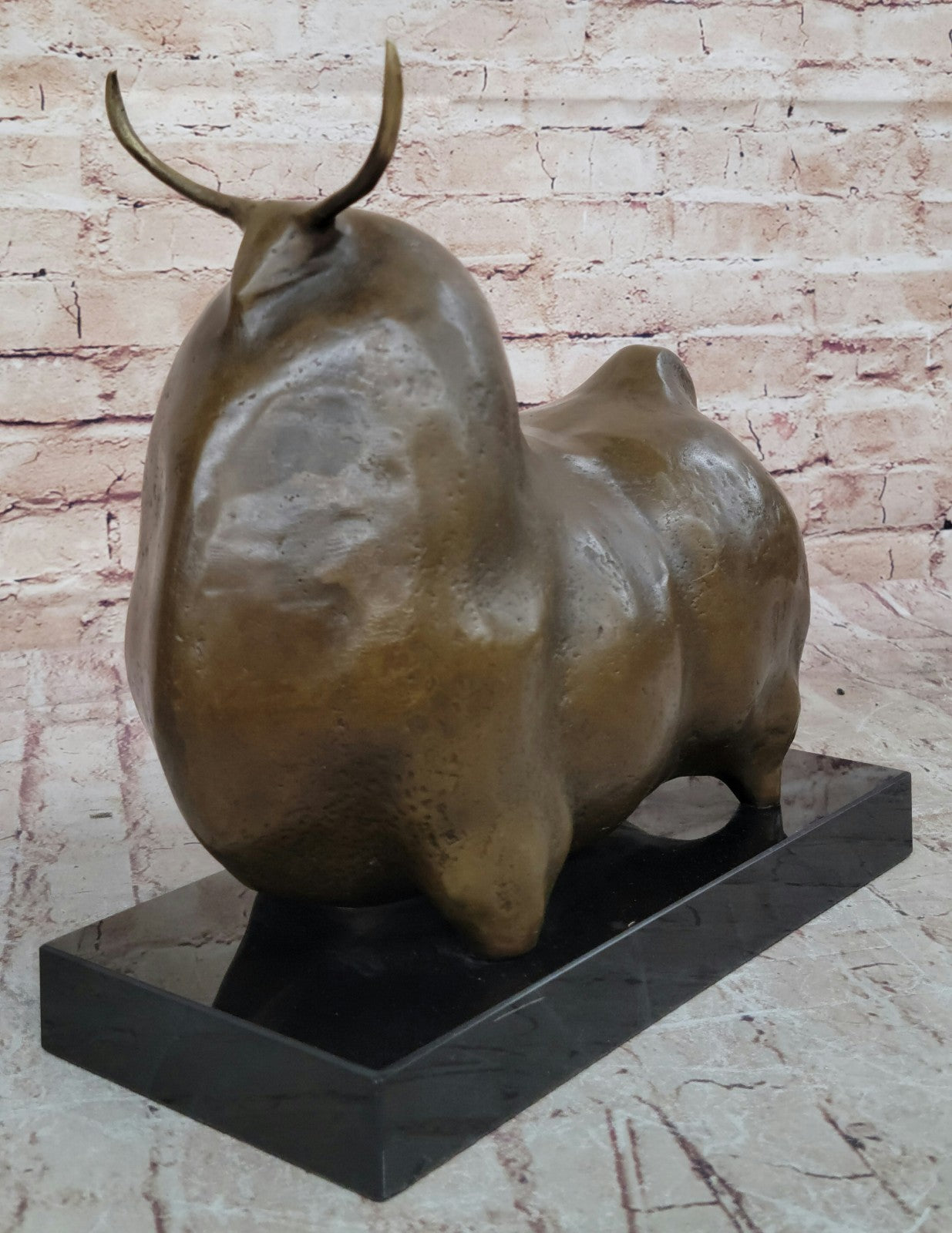 The Bull, Fernando Botero (Bronze Sculpture) Hot Cast Handcrafted Figurine Figur