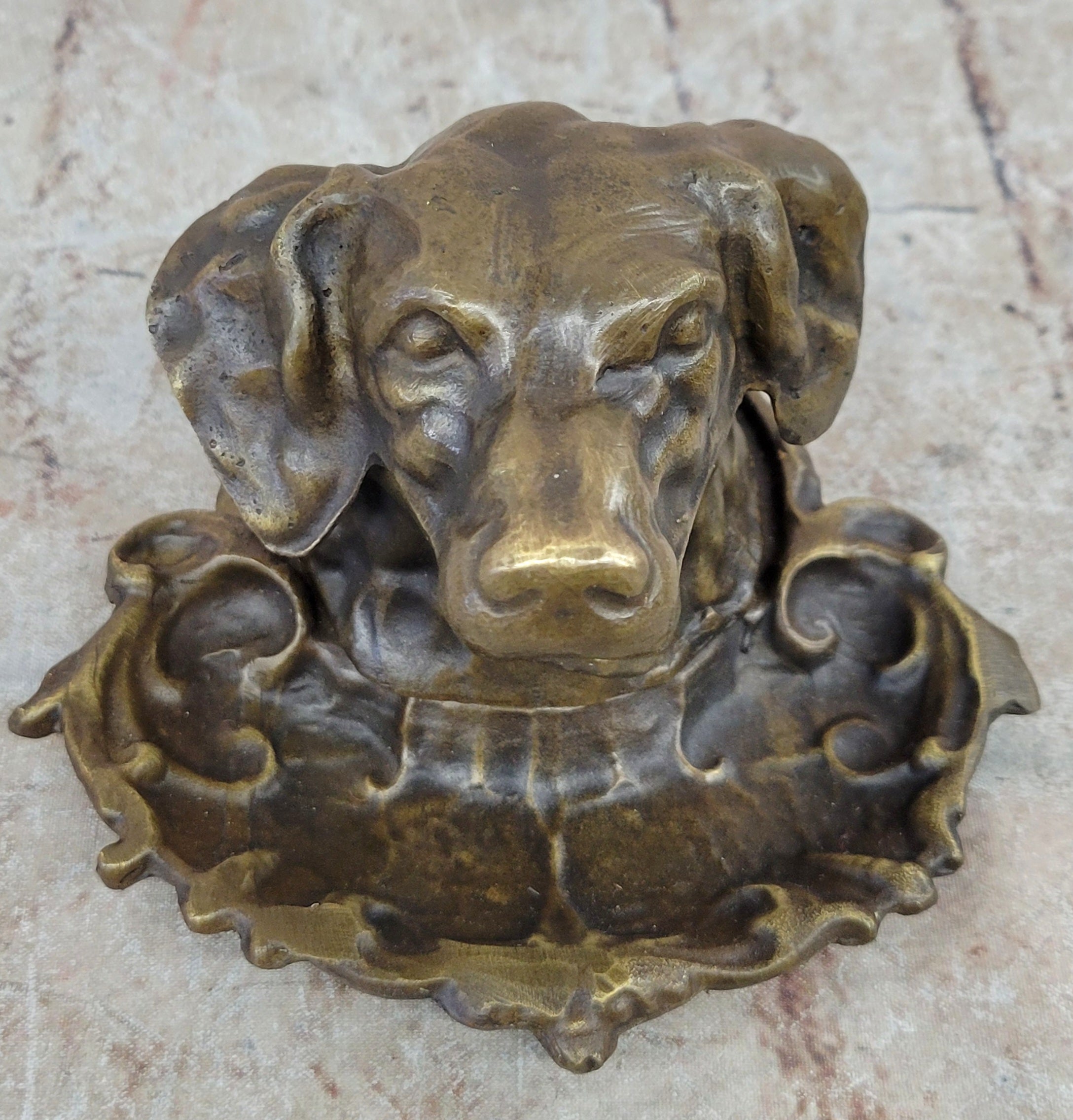 Handcrafted Hot Cast Pet Animal Dog Labrador Incense Burner Bronze Statue