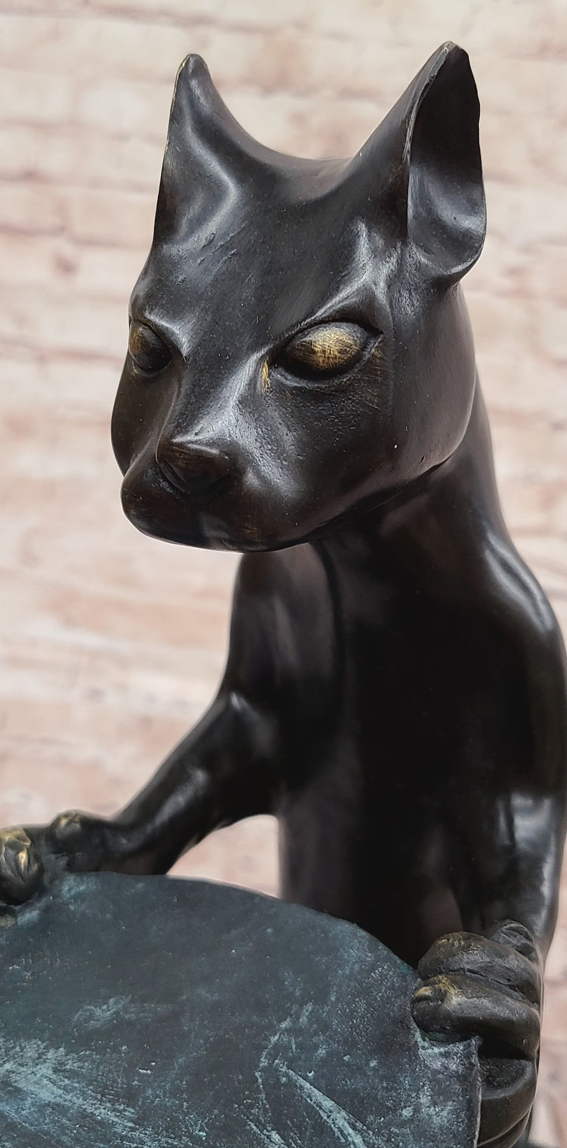 Kitty Helper Figurine For Home And Office Charming Business Card Holder Sale