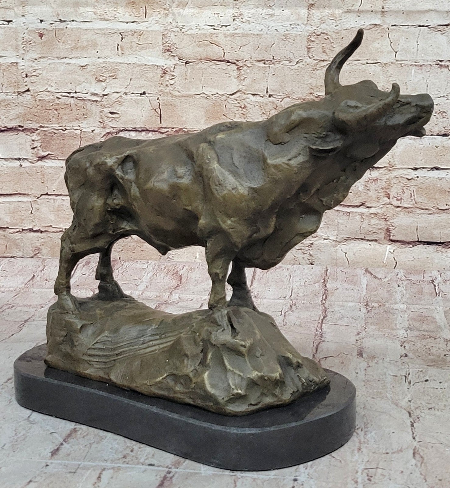 Handcrafted Bronze Sculpture  Bullfight Bull French artist barye Deco Art Artwork
