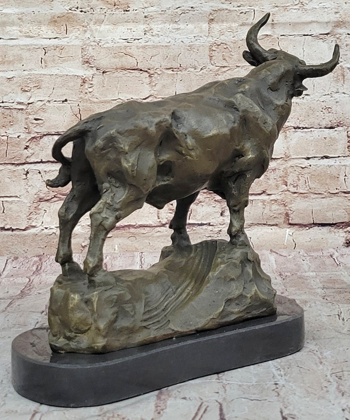 Handcrafted Bronze Sculpture  Bullfight Bull French artist barye Deco Art Artwork