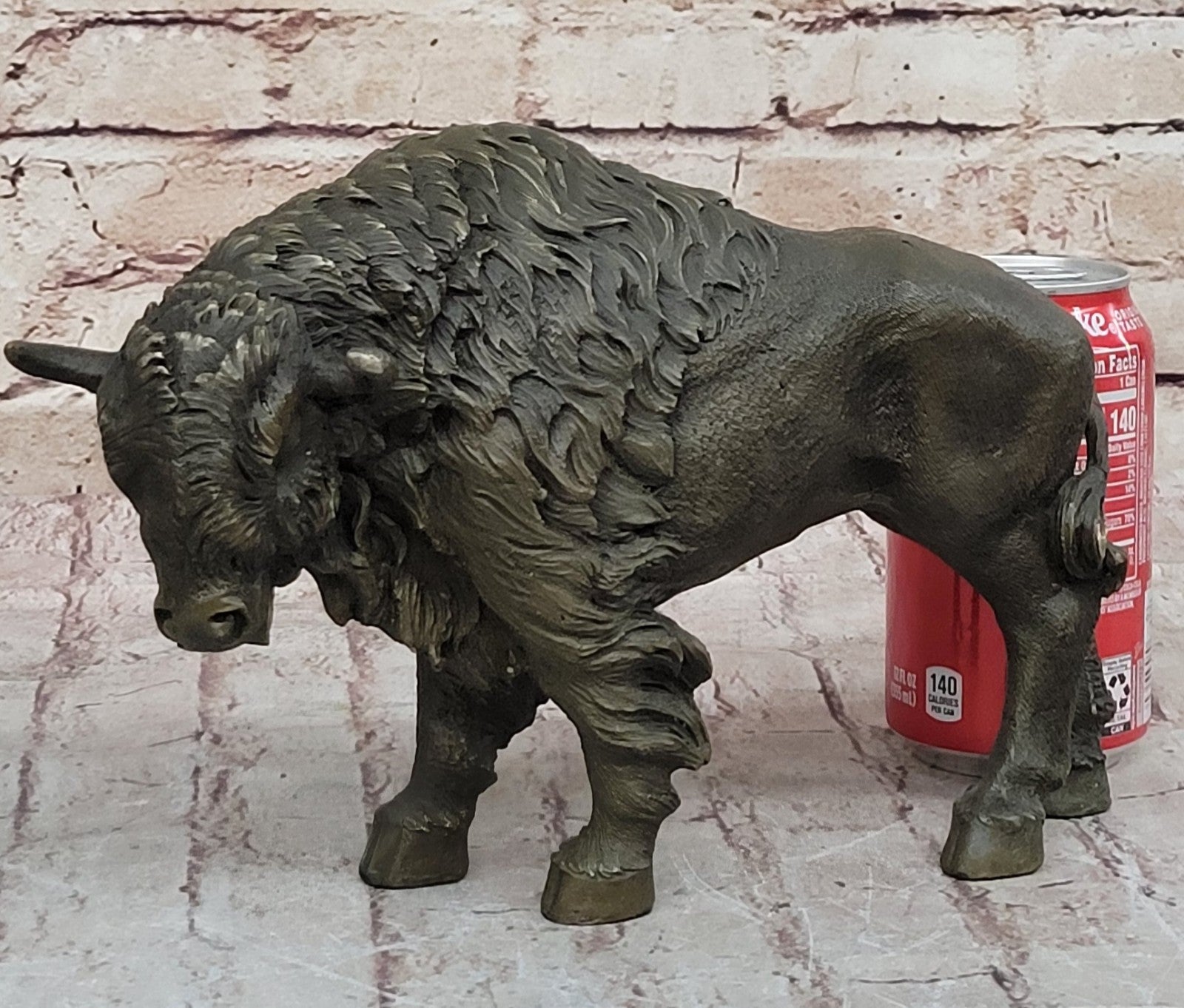 American Buffalo Bison Western Decor Bronze Statue Sculpture Artwork Gift Deal