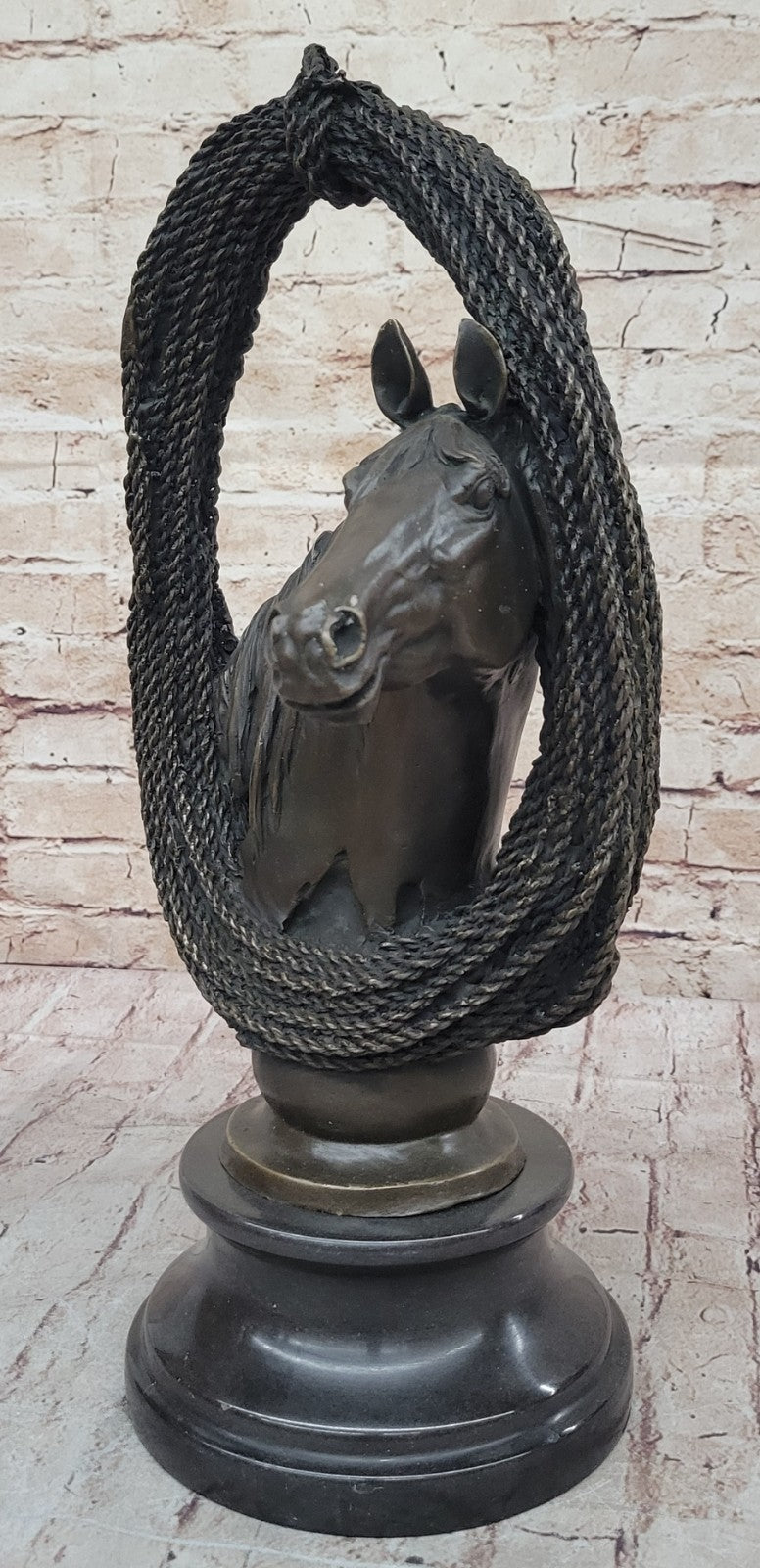 Original Milo Gorgeous Bust Horse Head Bronze Sculpture Art Décor Figurine