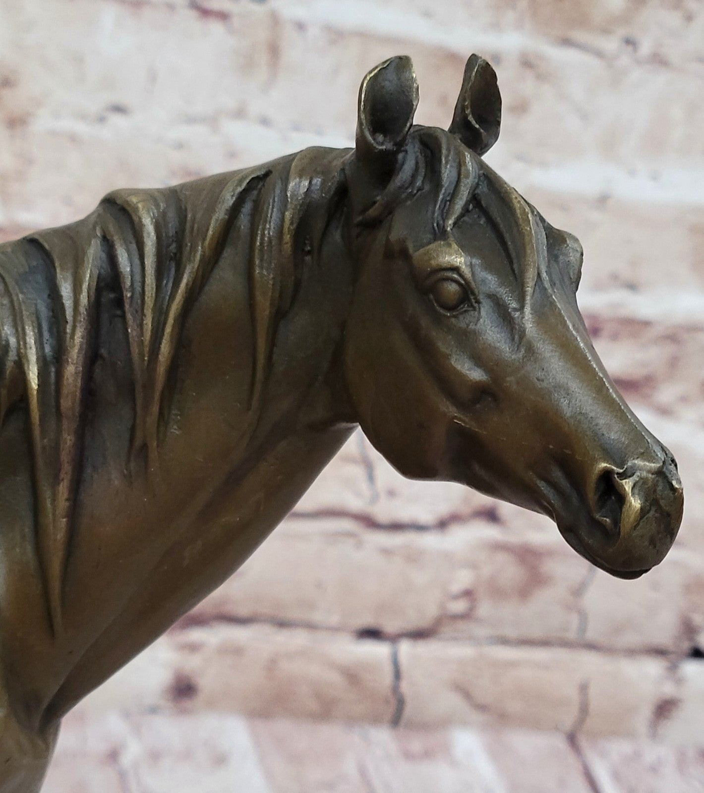 Art Deco Western Art Work Horse Bronze Sculpture Farm Cabin Decoration Figurine