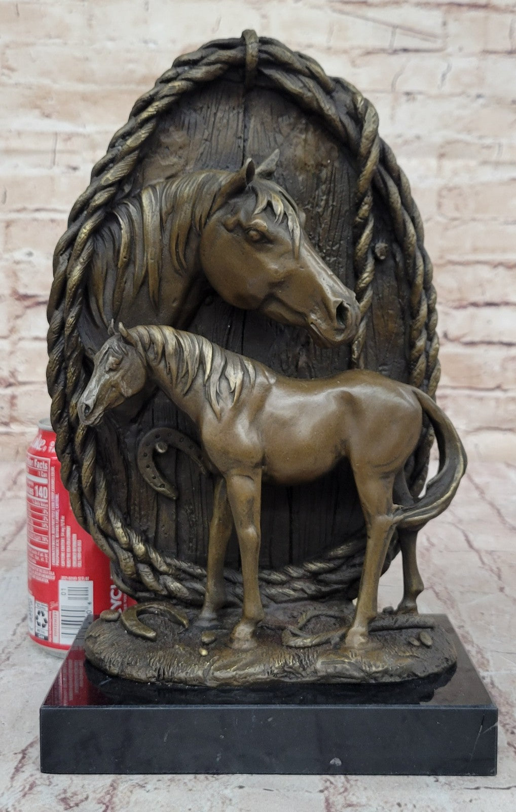 Bust Trophy Horse Bronze And Figure Art Superb Handcrafted Sculpture Hot Cast T