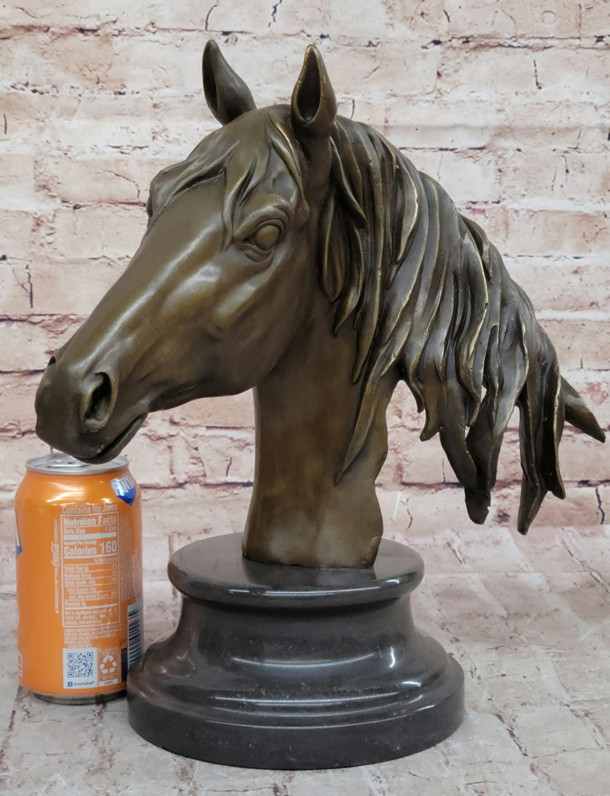 Milo`s Masterpiece: Captivating Bronze Horse Bust Sculpture - Fine Art Collectible