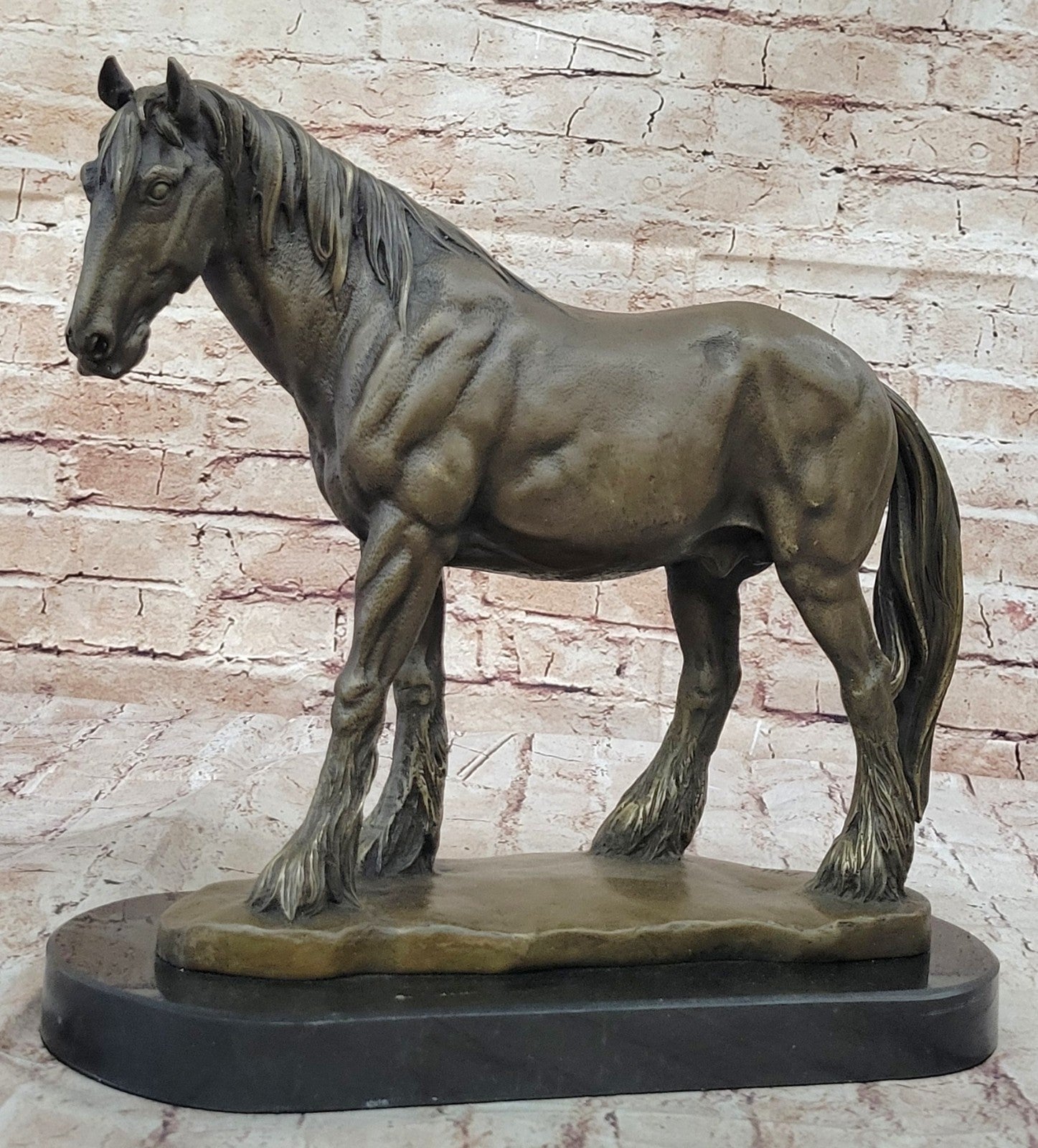 Handcrafted Detailed Signed by French Listed artist Milo Bronze Sculpture Figuri