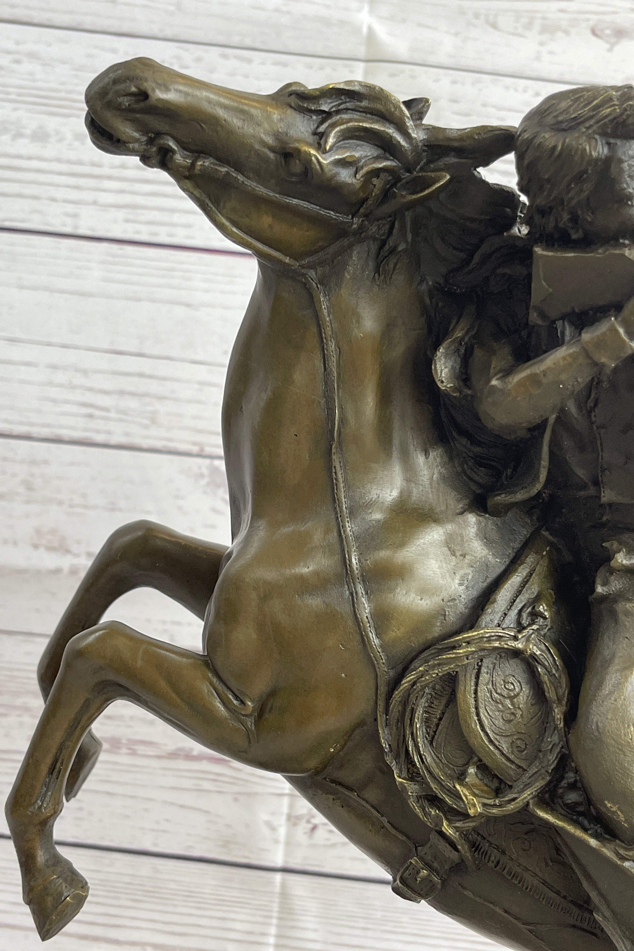 Western Art Old West Cowboy with Gun a Remington Tribute Bronze Sculpture Figure
