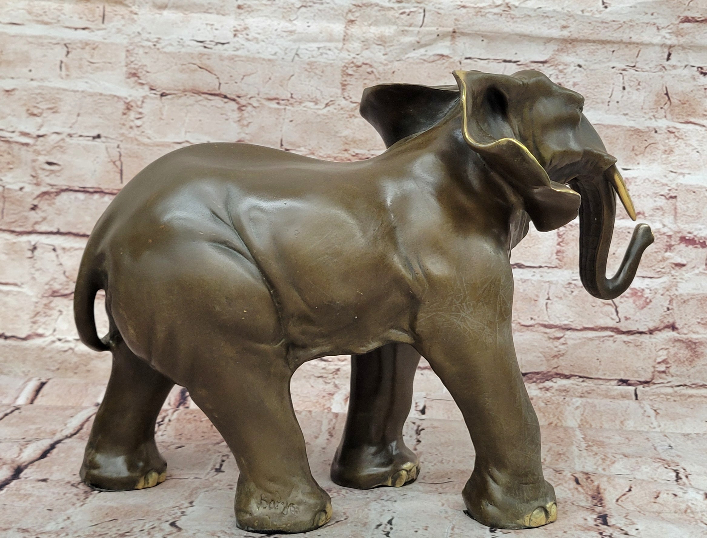 Art Deco Wildlife elephant by Barye Bronze Hot Cast Statue Sculpture