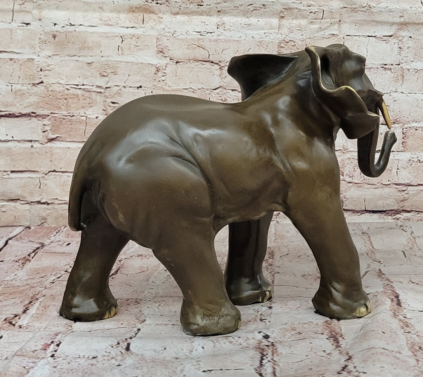 Art Deco Wildlife elephant by Barye Bronze Hot Cast Statue Sculpture