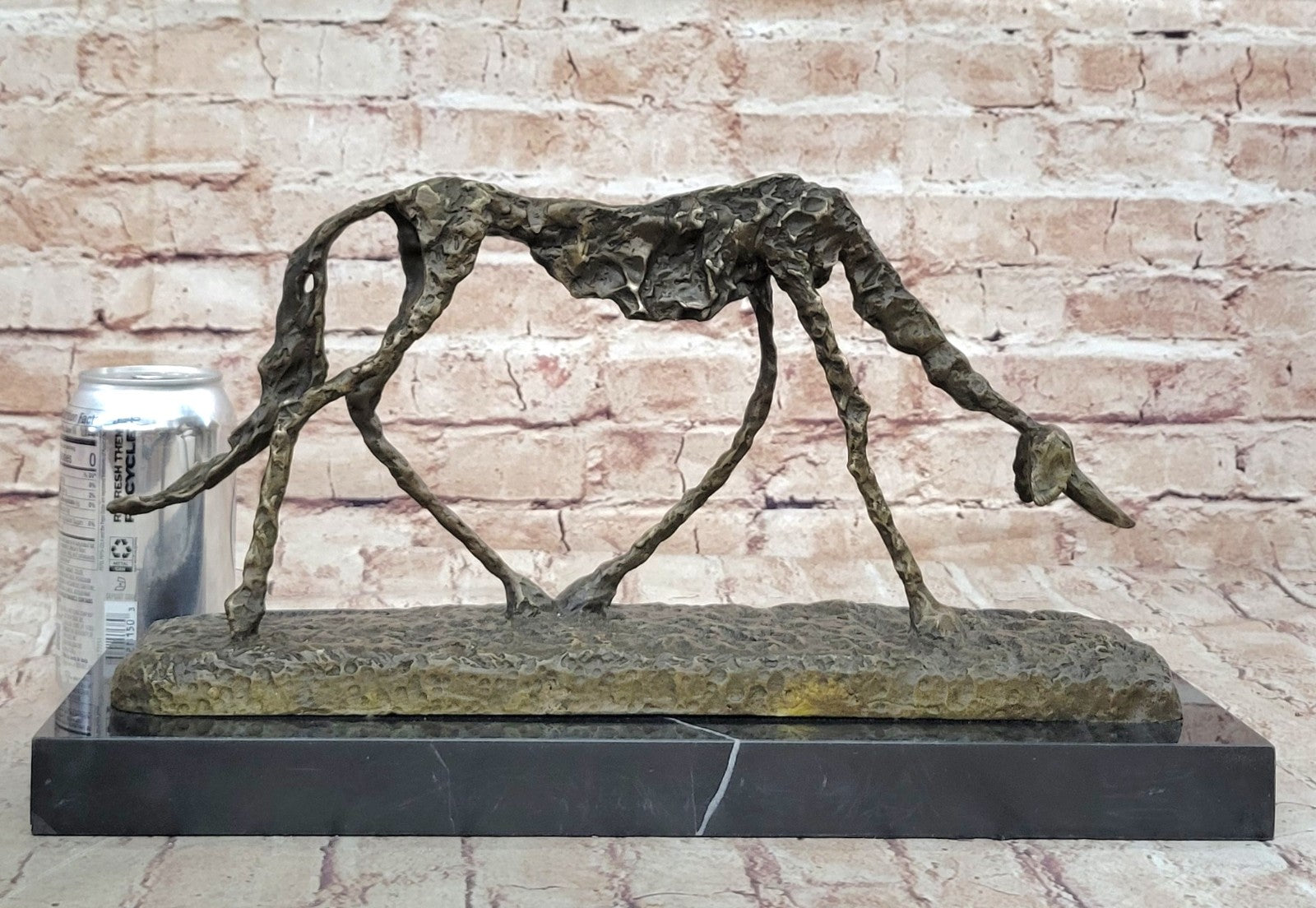 Fine arts, Mid Century Abstract, sculpture, "Cane", ("dog"), European Made Statue