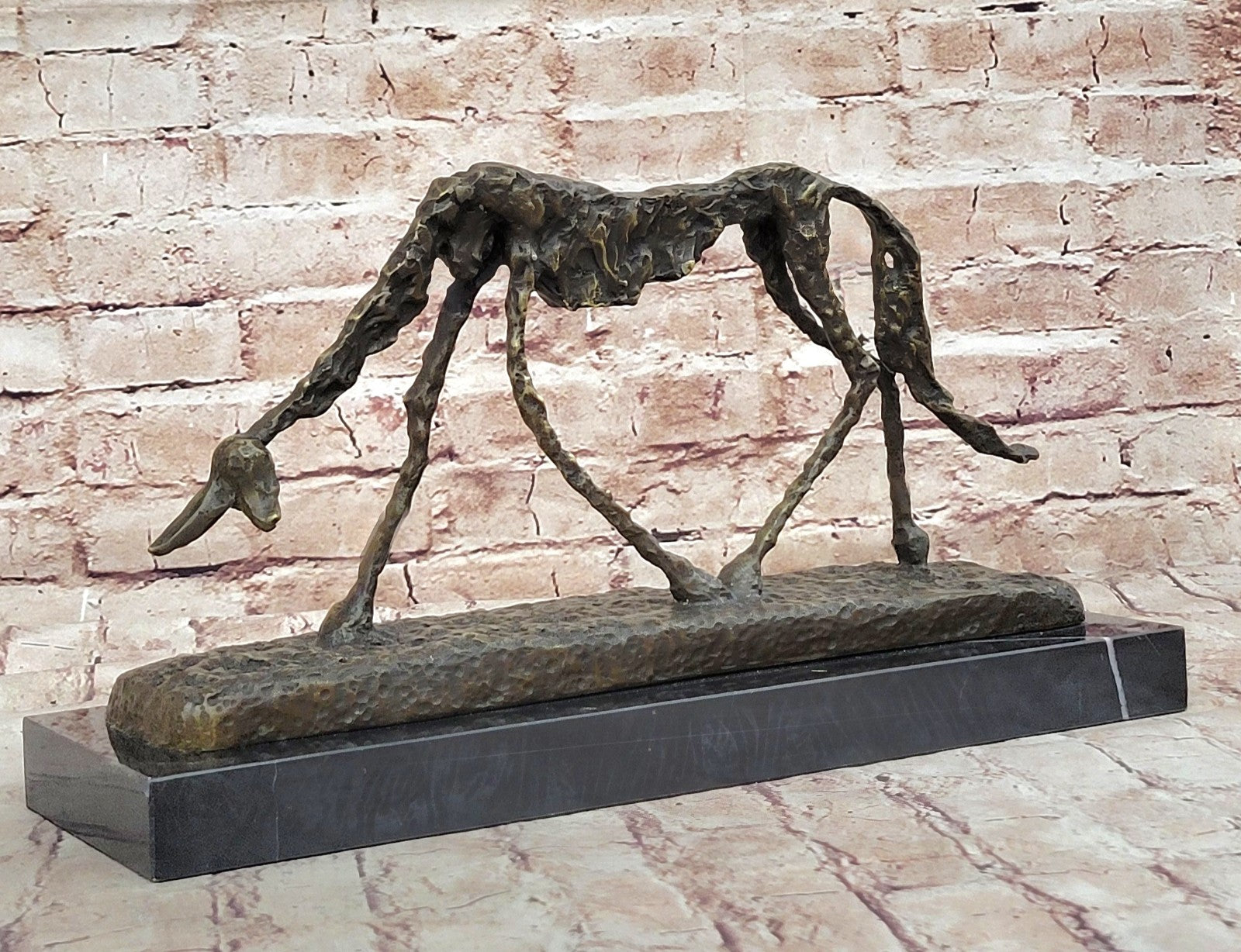 Fine arts, Mid Century Abstract, sculpture, "Cane", ("dog"), European Made Statue