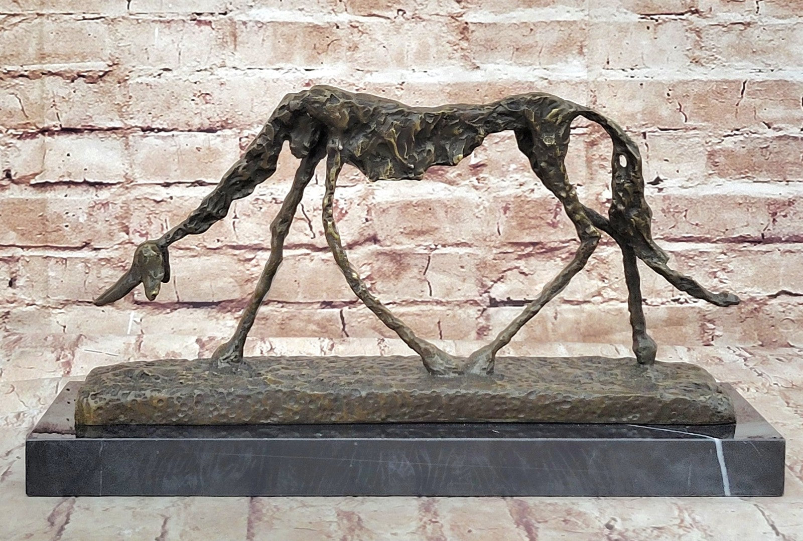 Fine arts, Mid Century Abstract, sculpture, "Cane", ("dog"), European Made Statue