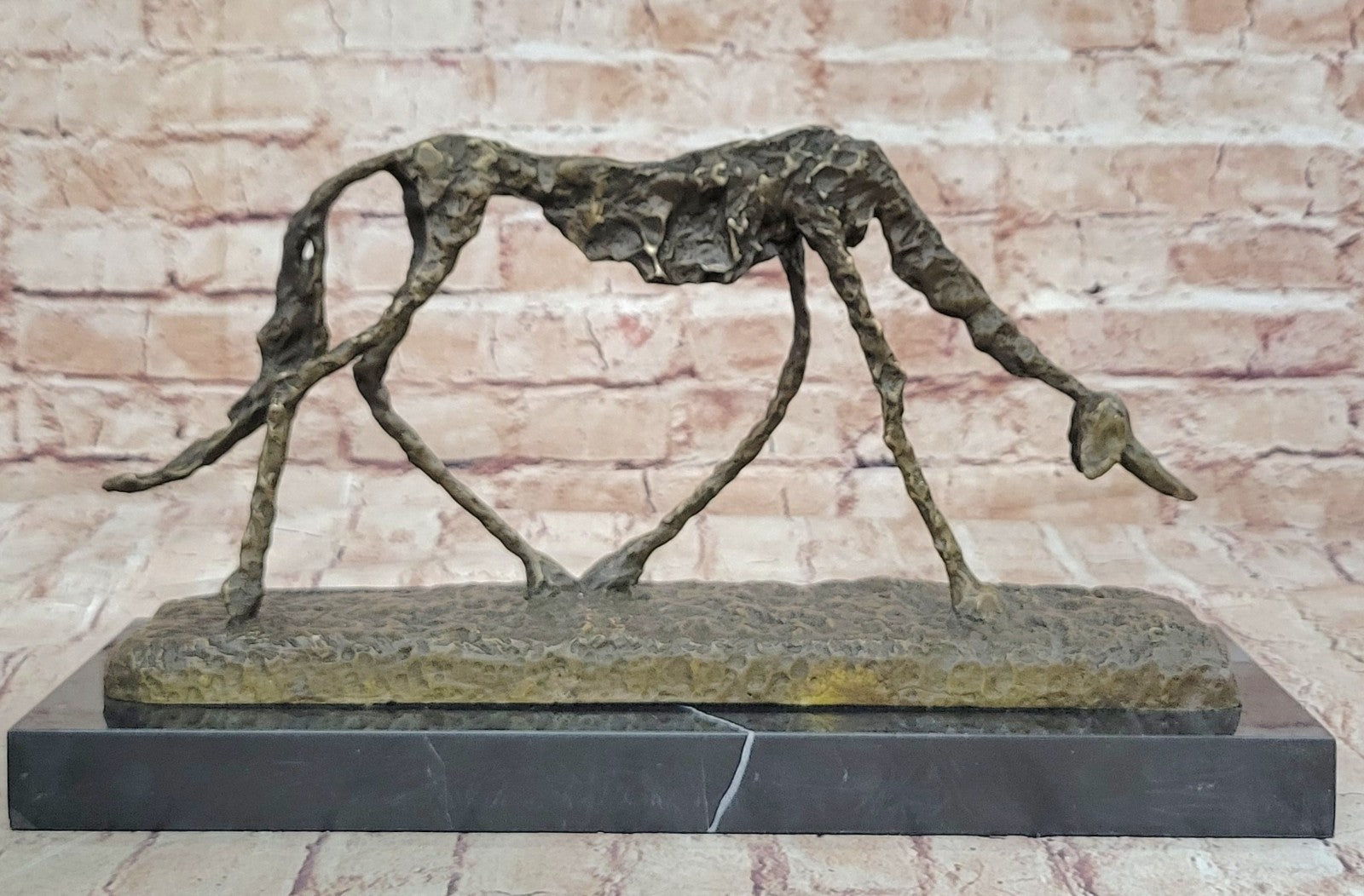 Fine arts, Mid Century Abstract, sculpture, "Cane", ("dog"), European Made Statue