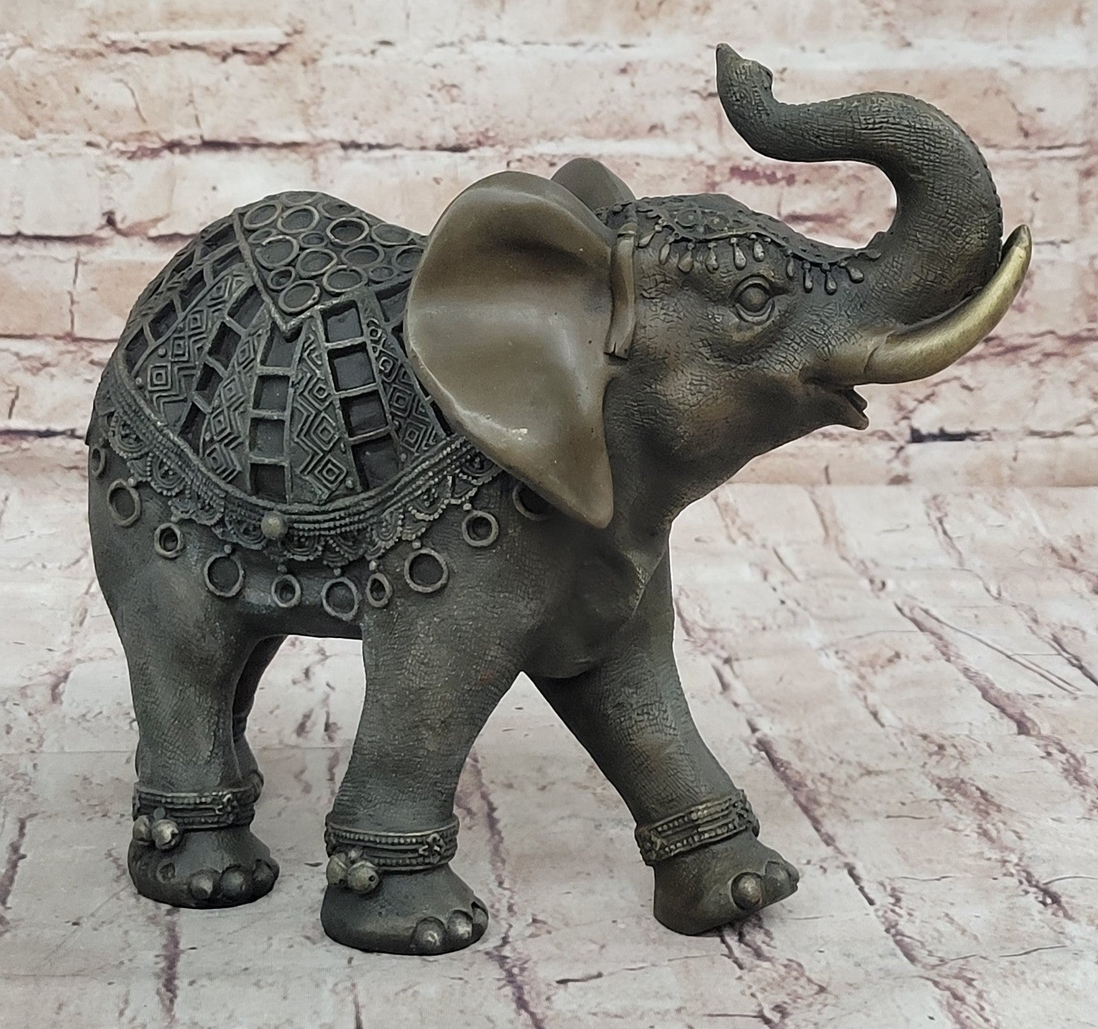 Art Deco Wildlife elephant by Milo Bronze Hot Cast Sculpture Statue Figurine Art