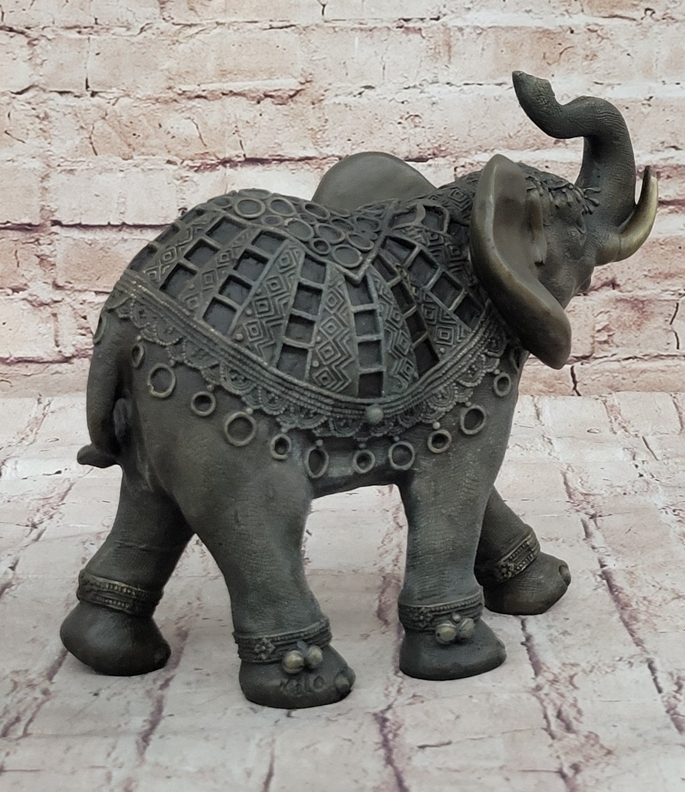 Art Deco Wildlife elephant by Milo Bronze Hot Cast Sculpture Statue Figurine Art
