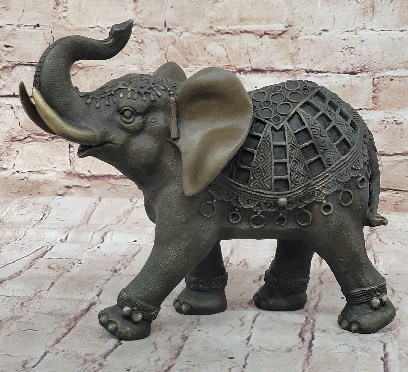 Art Deco Wildlife elephant by Milo Bronze Hot Cast Sculpture Statue Figurine Art