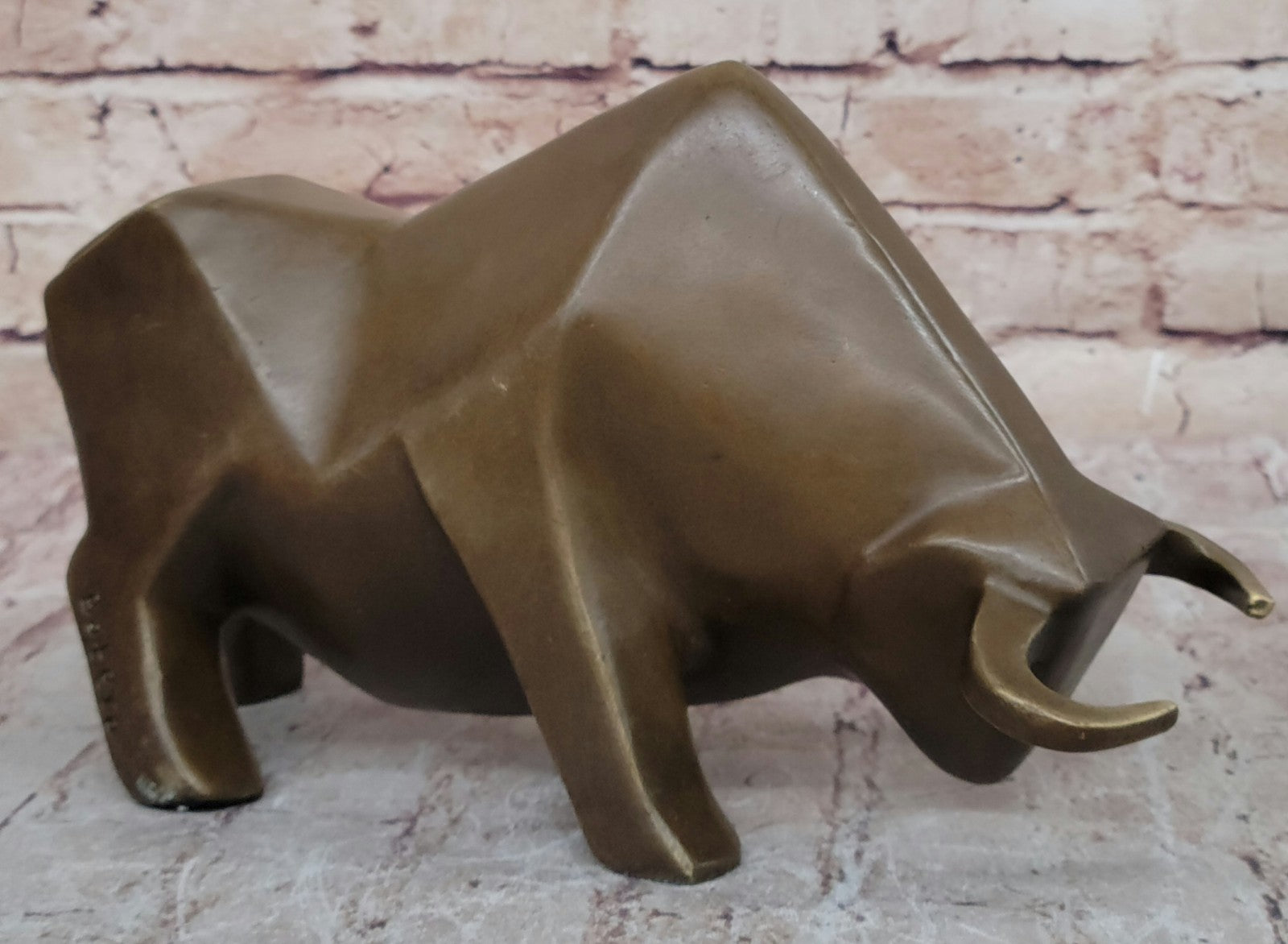 Hot Cast Detailed Surrealist Botero Bull Hand Made by Lost Wax Method Bronze Statue