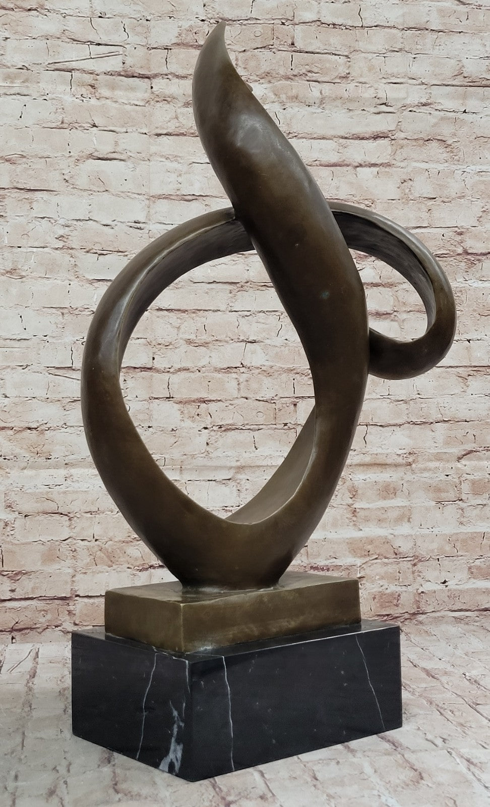 FINEST ALDO VITALEH BRONZE METAL SCULPTURE ABSTRACT MODERNISM GEOMETRIC ITALY