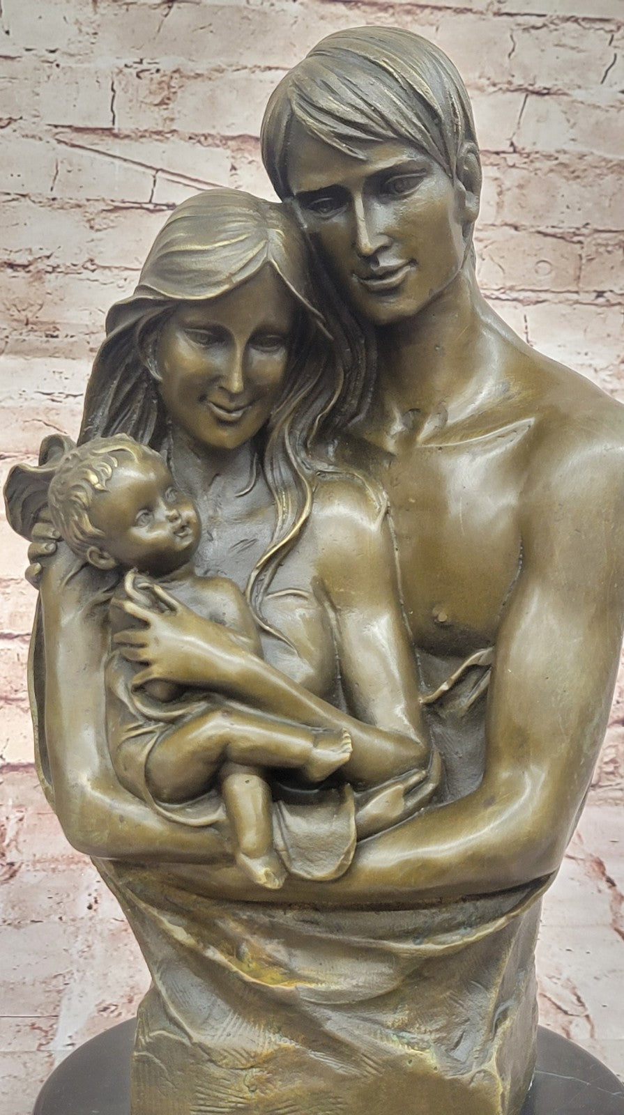 Happy Family by French Artist Dalou Bronze Sculpture Hot Cast Figurine Figure