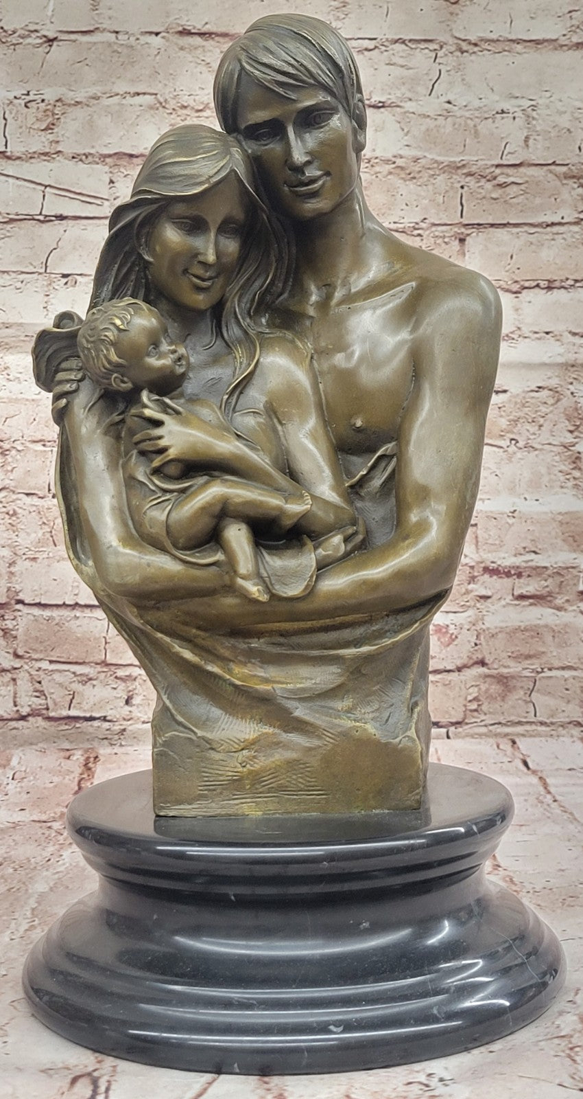 Happy Family by French Artist Dalou Bronze Sculpture Hot Cast Figurine Figure